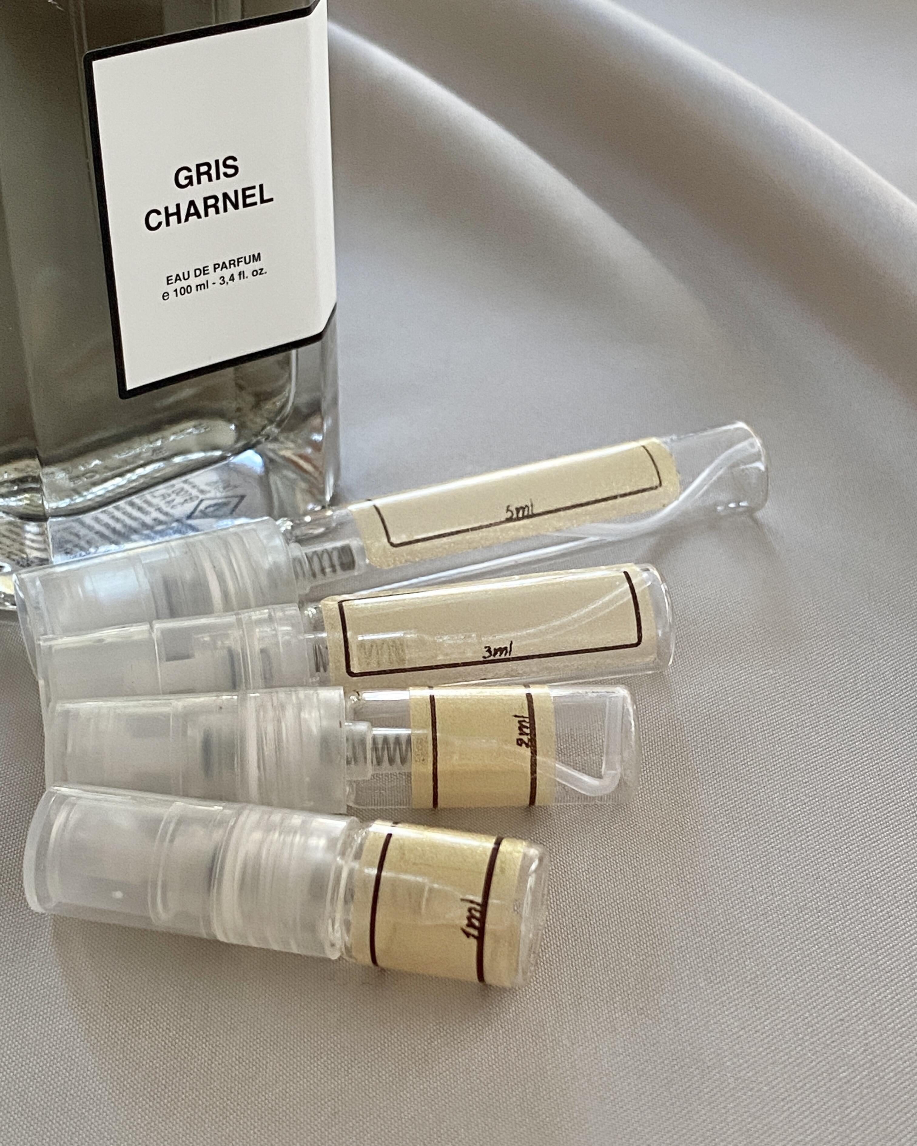 BDK Parfums Gris Charnel perfume and sample bottles