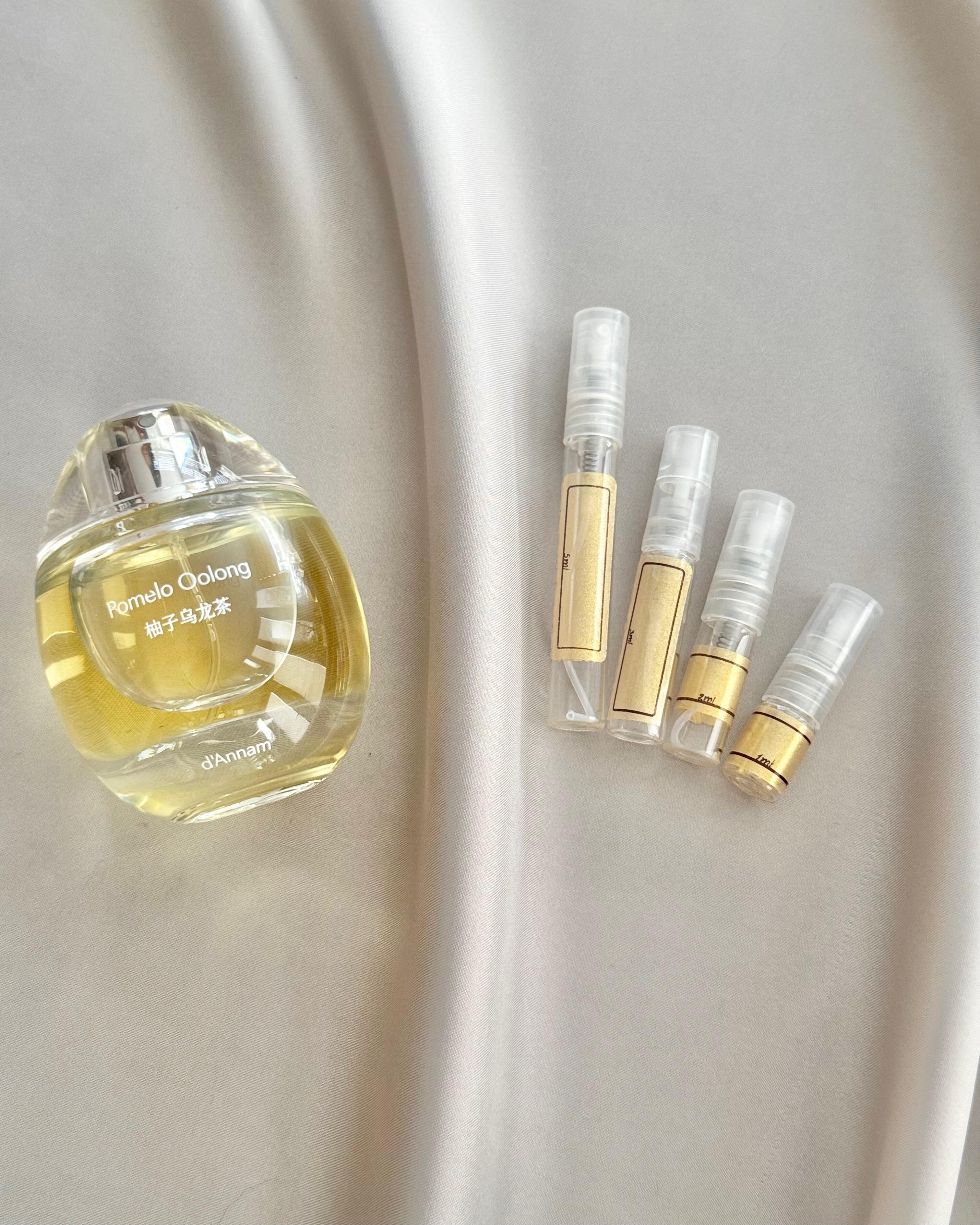 d'Annam Pomelo Oolong with sample bottles