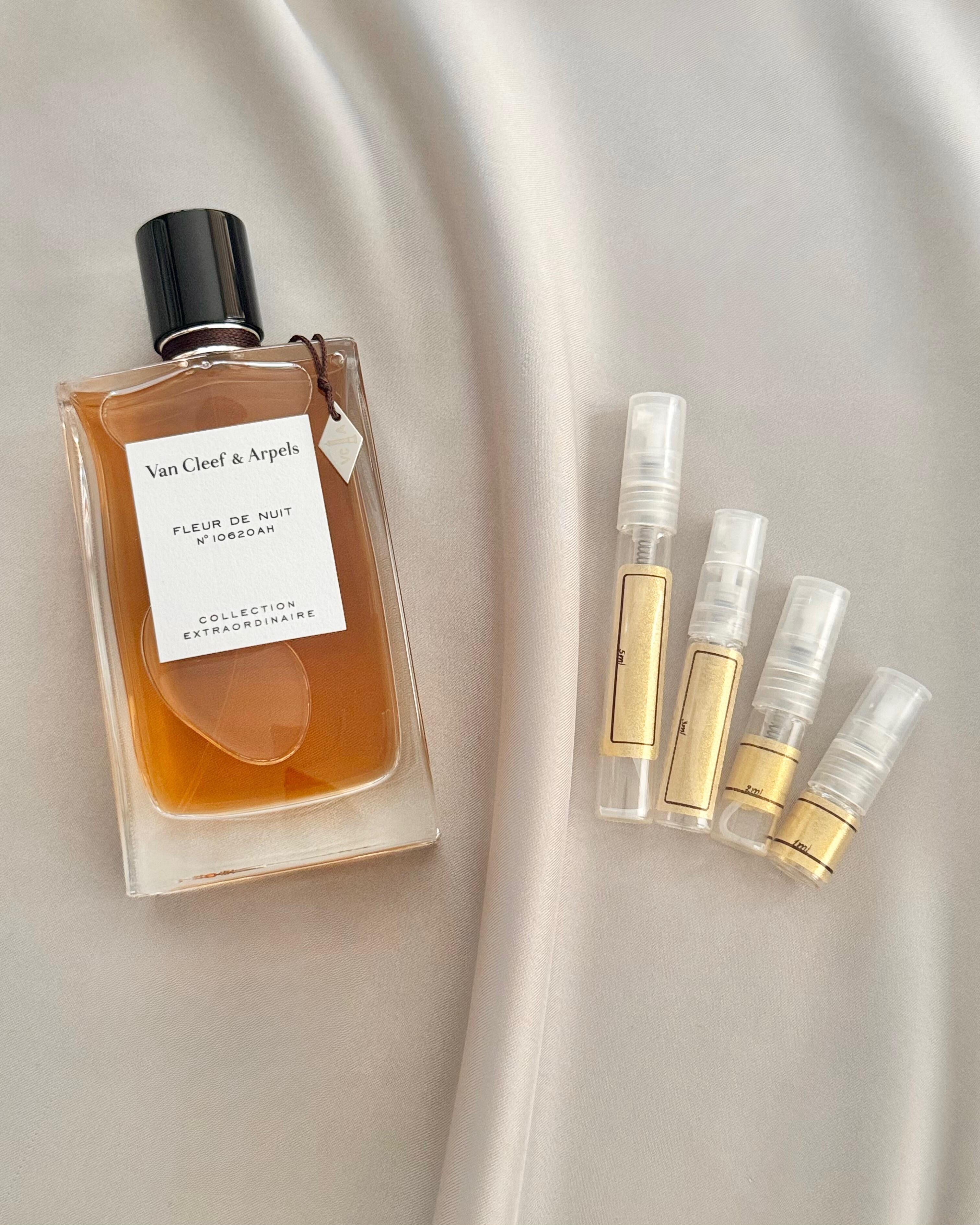 Van Cleef & Arpels Fleur de Nuit with sample bottles