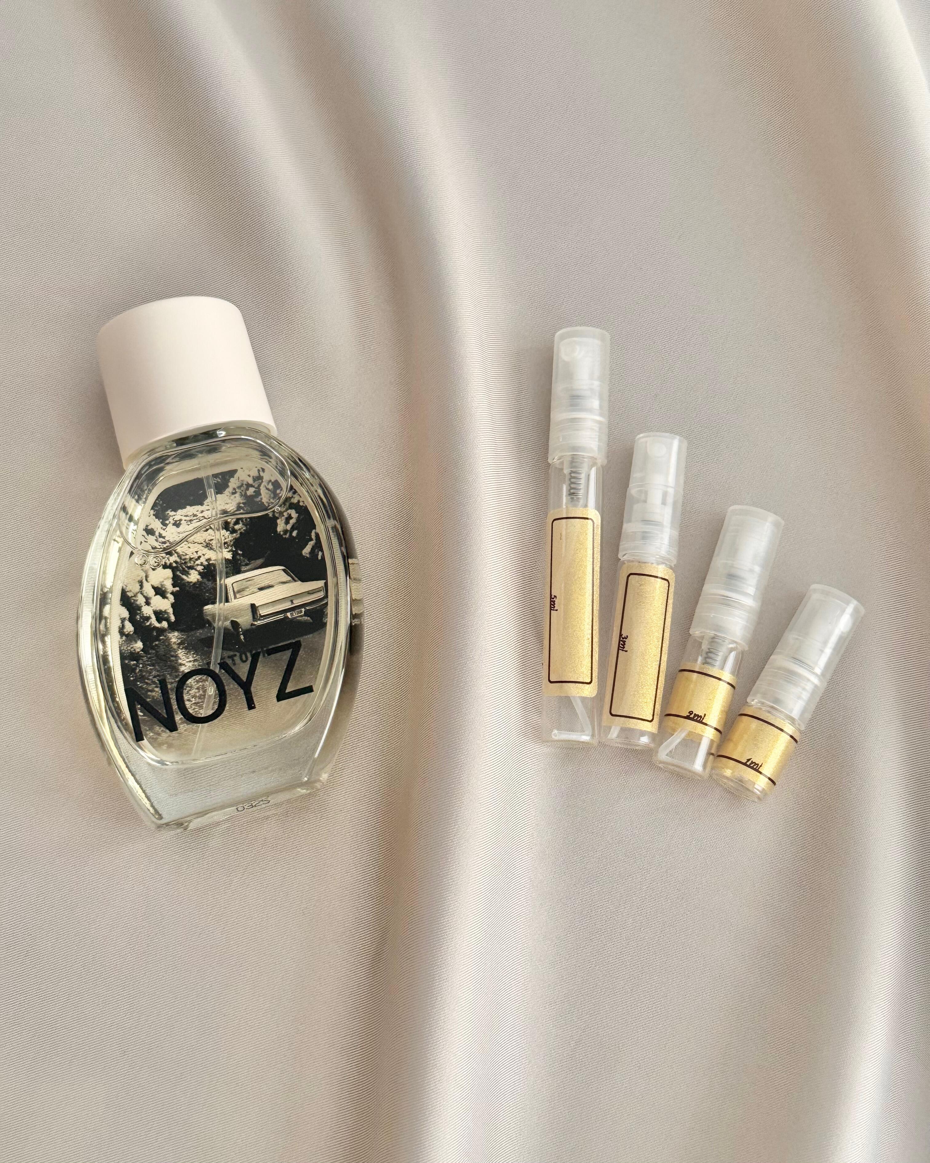 Noyz Detour with sample bottles