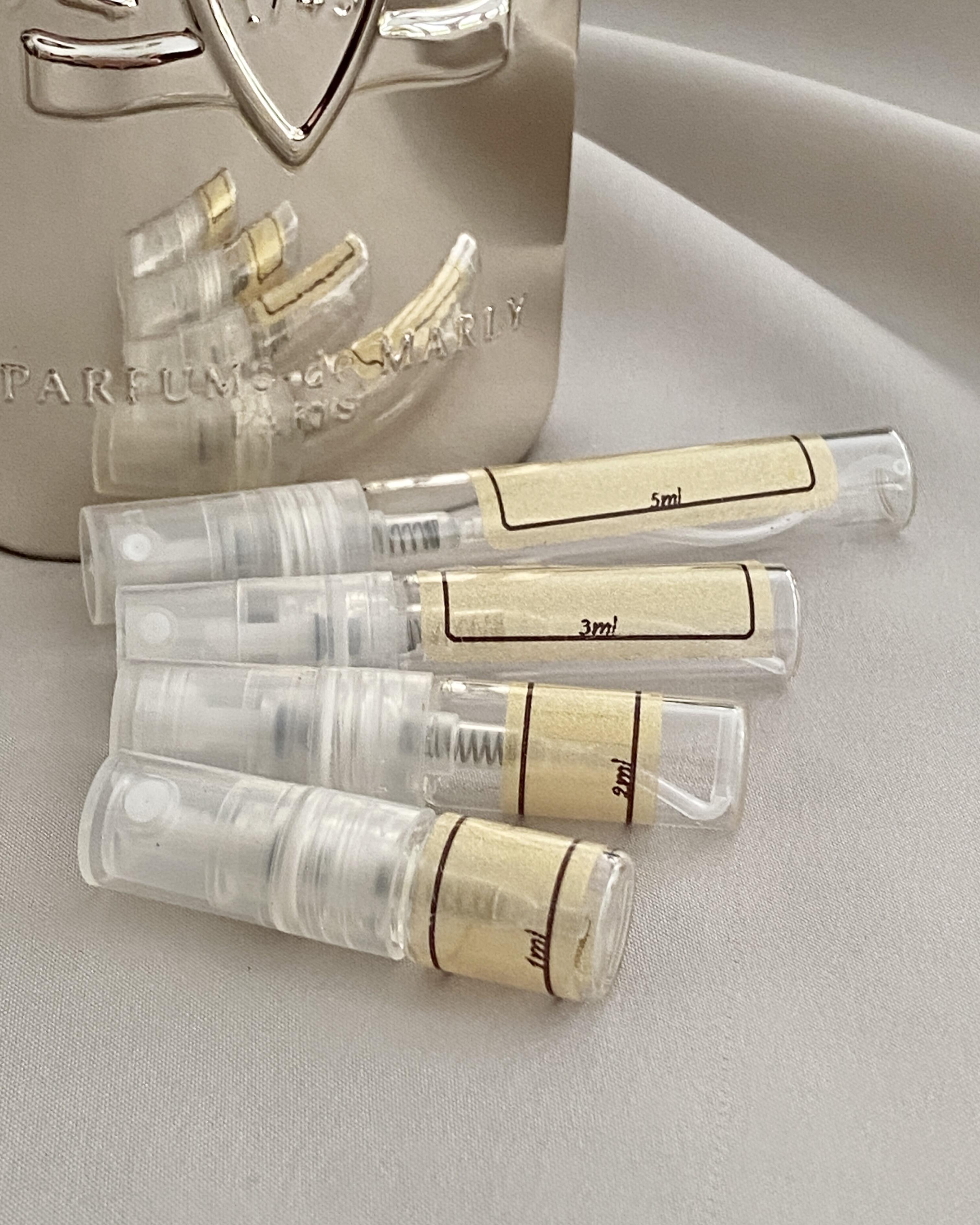 Parfums De marly Pegasus and sample bottles