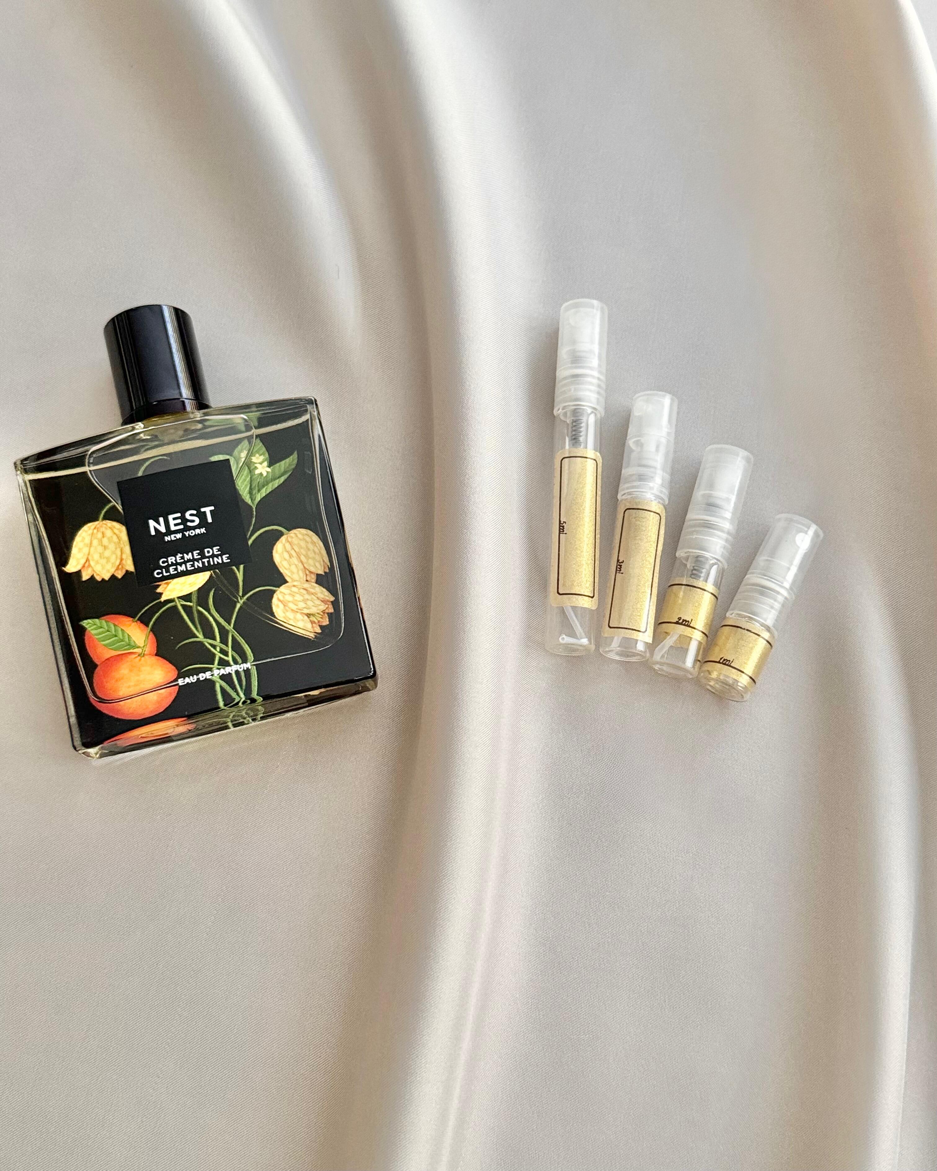 Nest New York Creme De Clementine and sample bottles