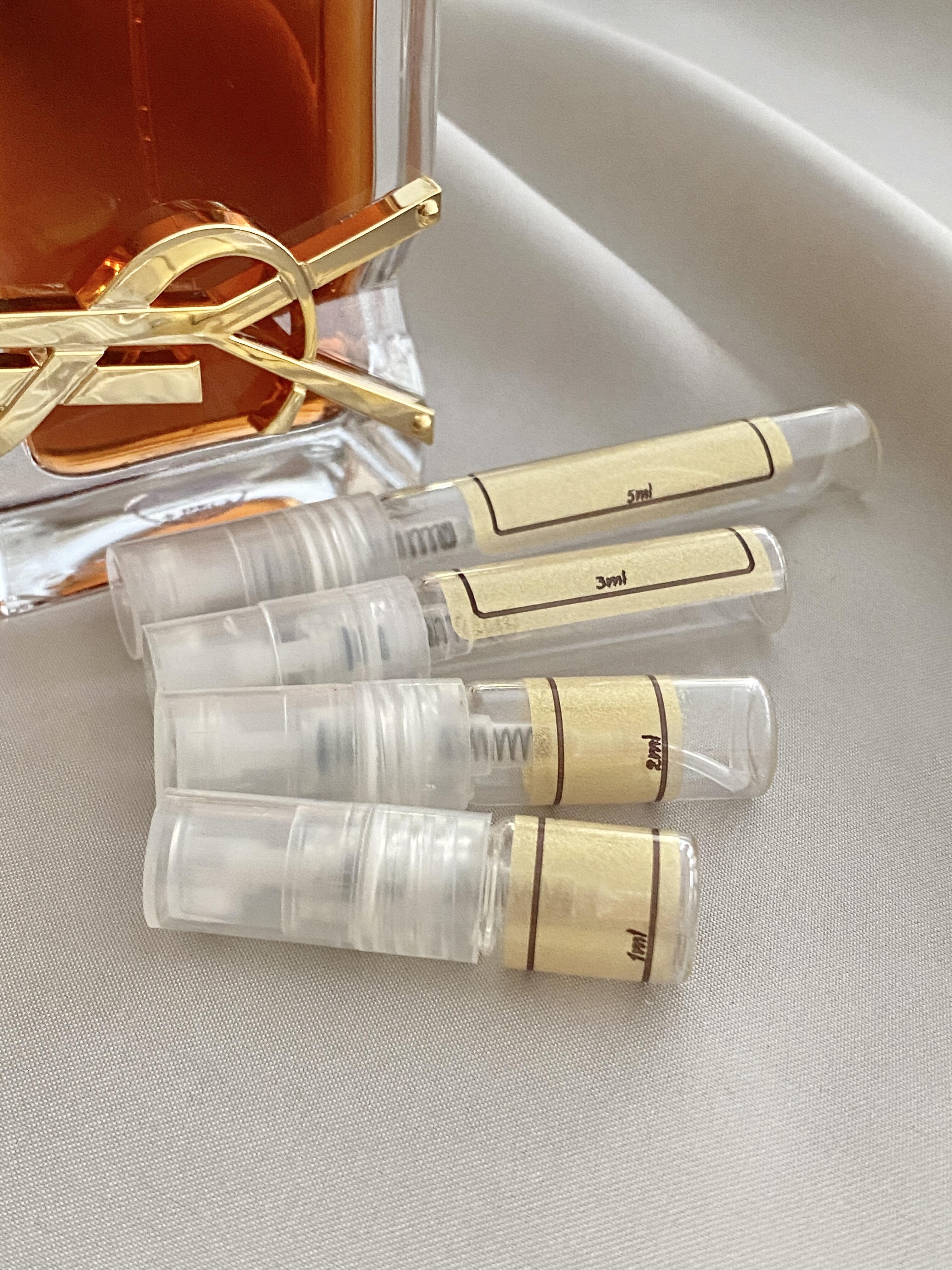 Libre Le Parfum and sample bottles