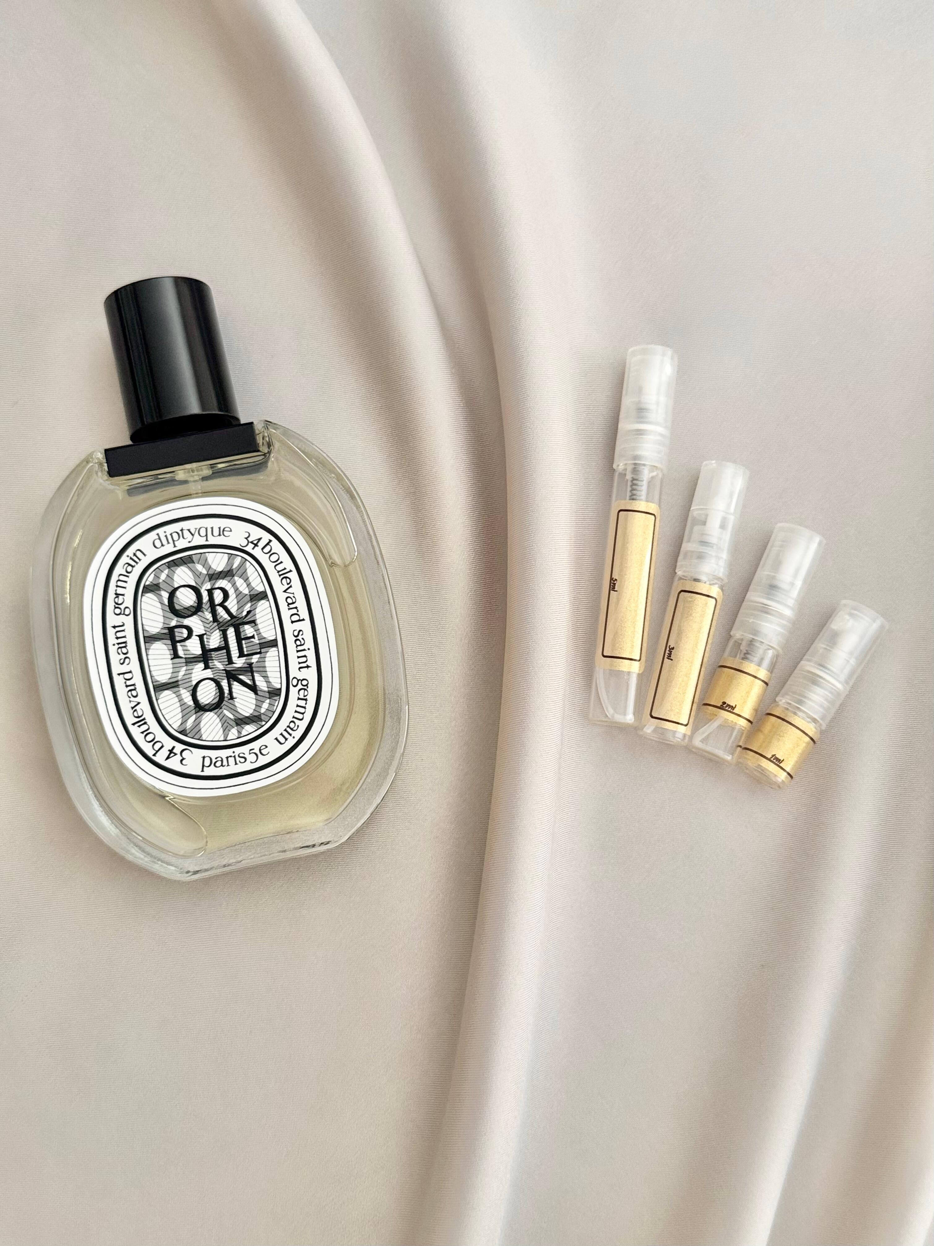 Diptyque Orpheon EDT with sample bottles