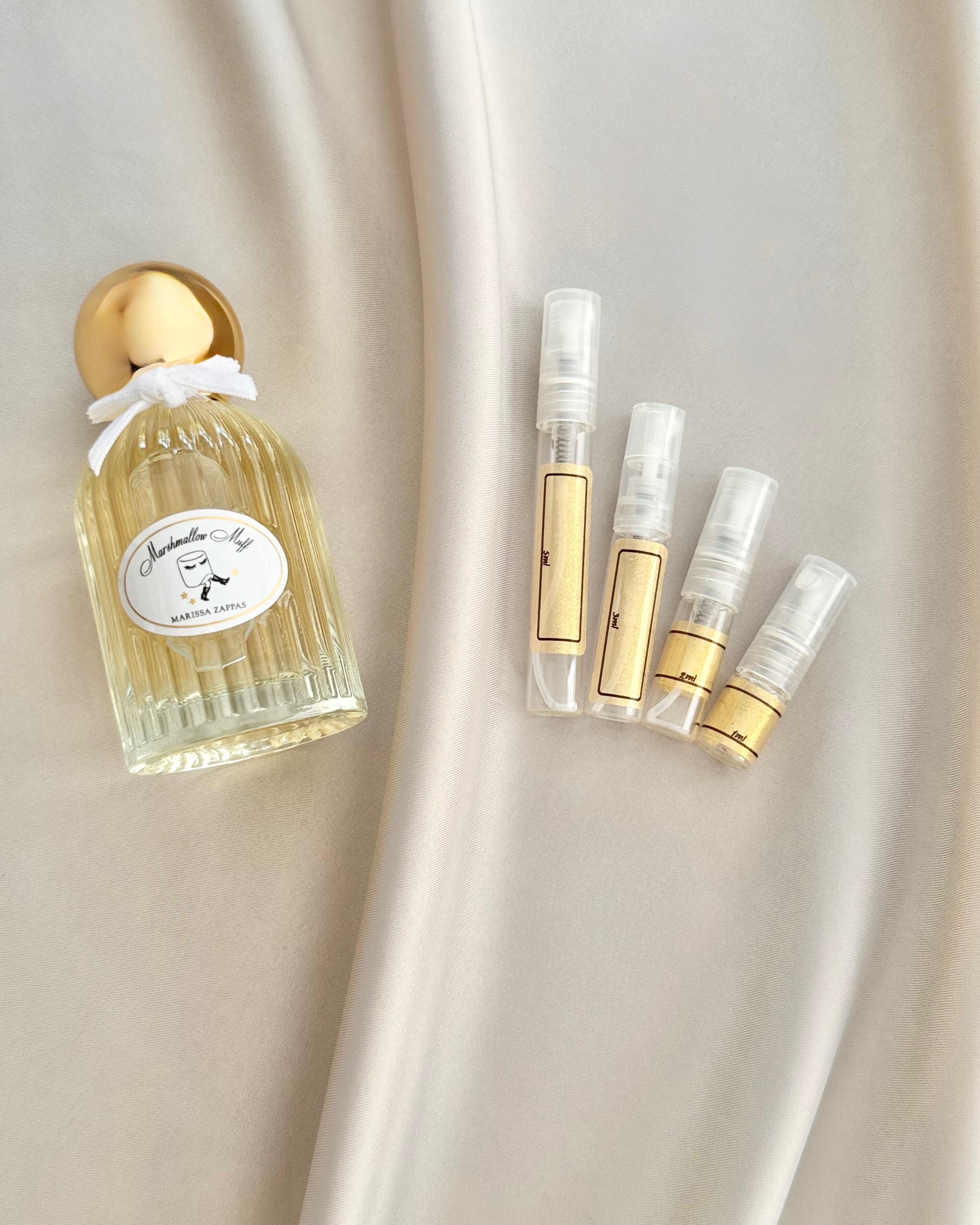 Marissa Zappas Marshmallow Muff with sample bottles