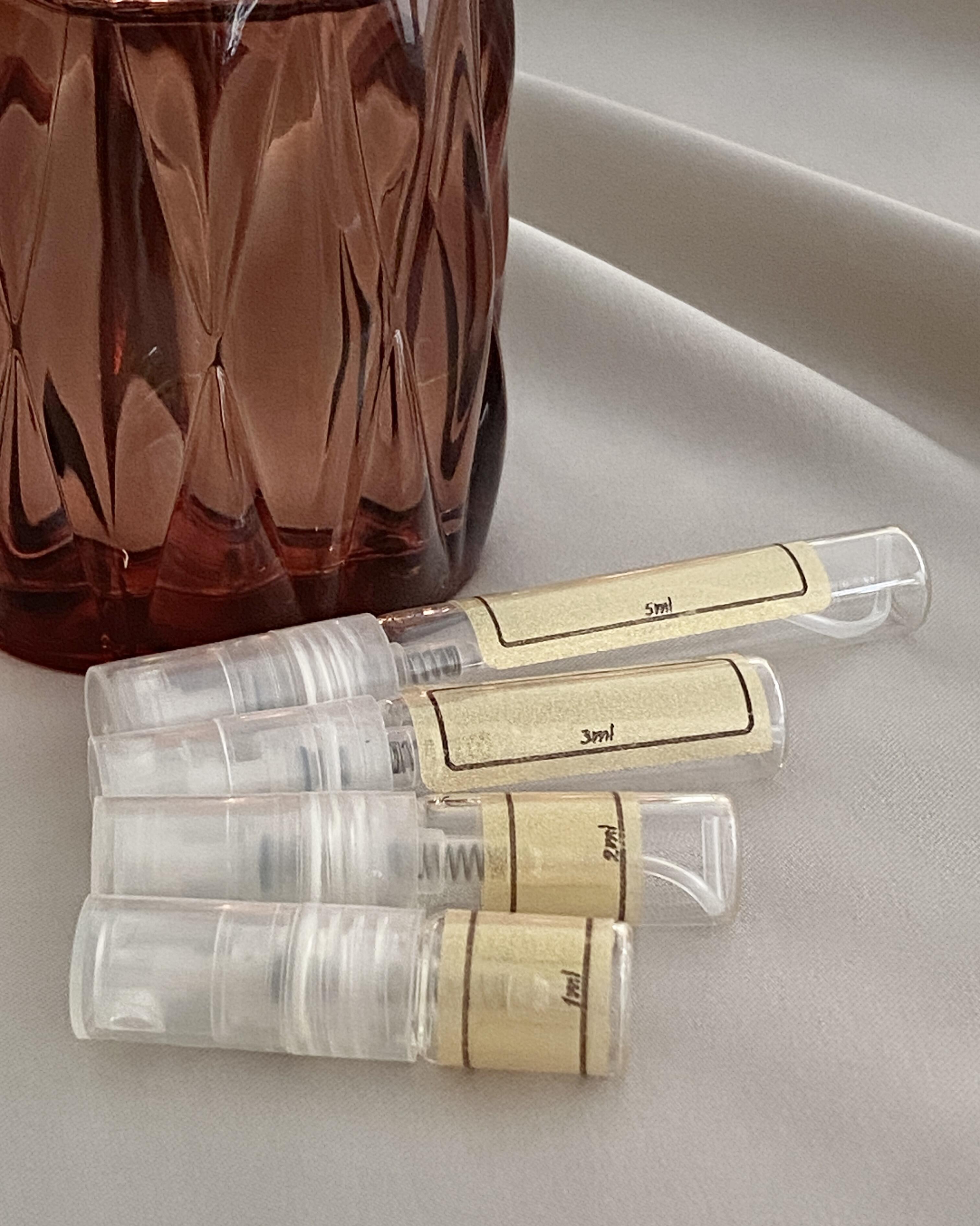 Miu Miu Miutine Intense and sample bottles