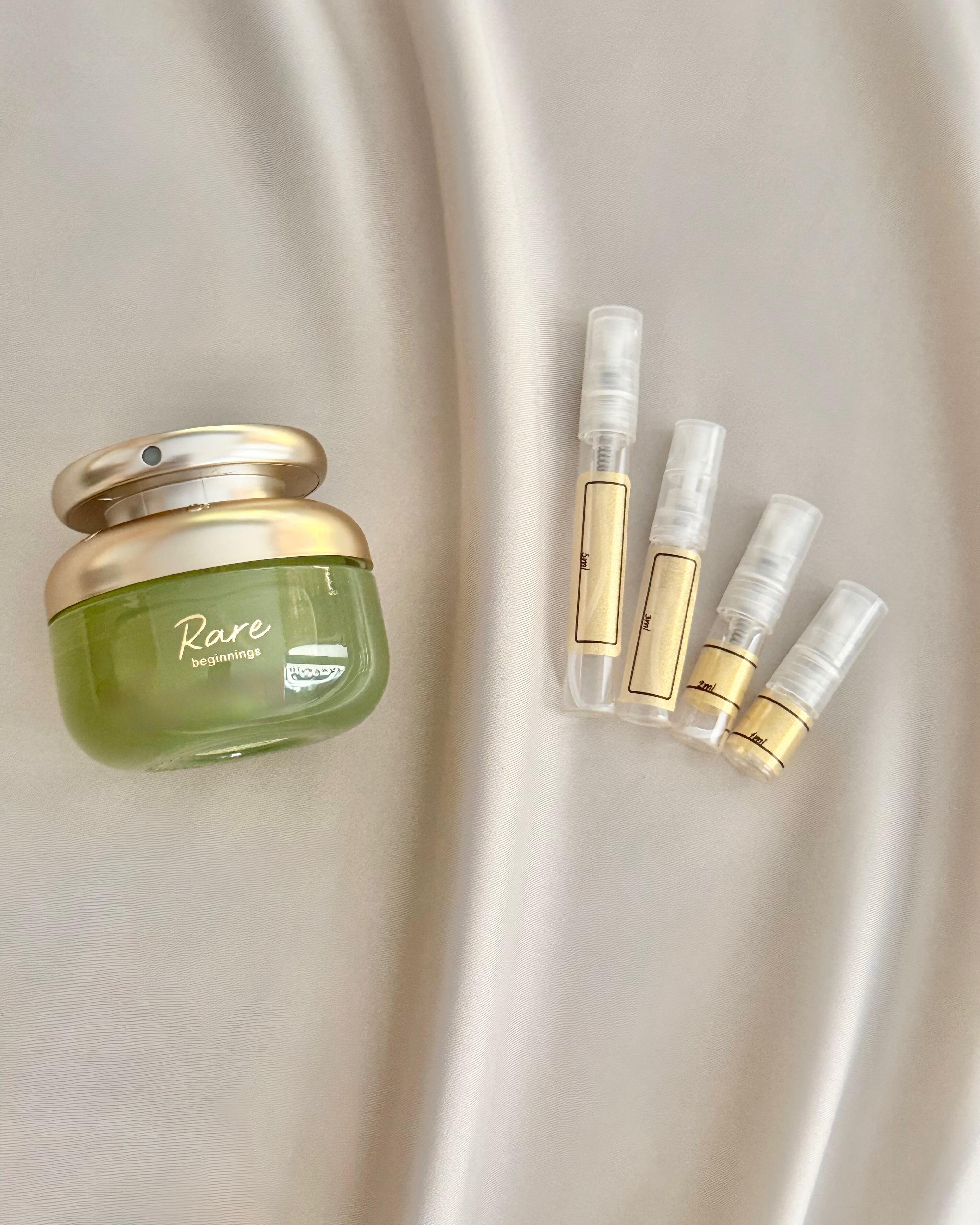 Rare Beauty Rare Beginnings with sample bottles