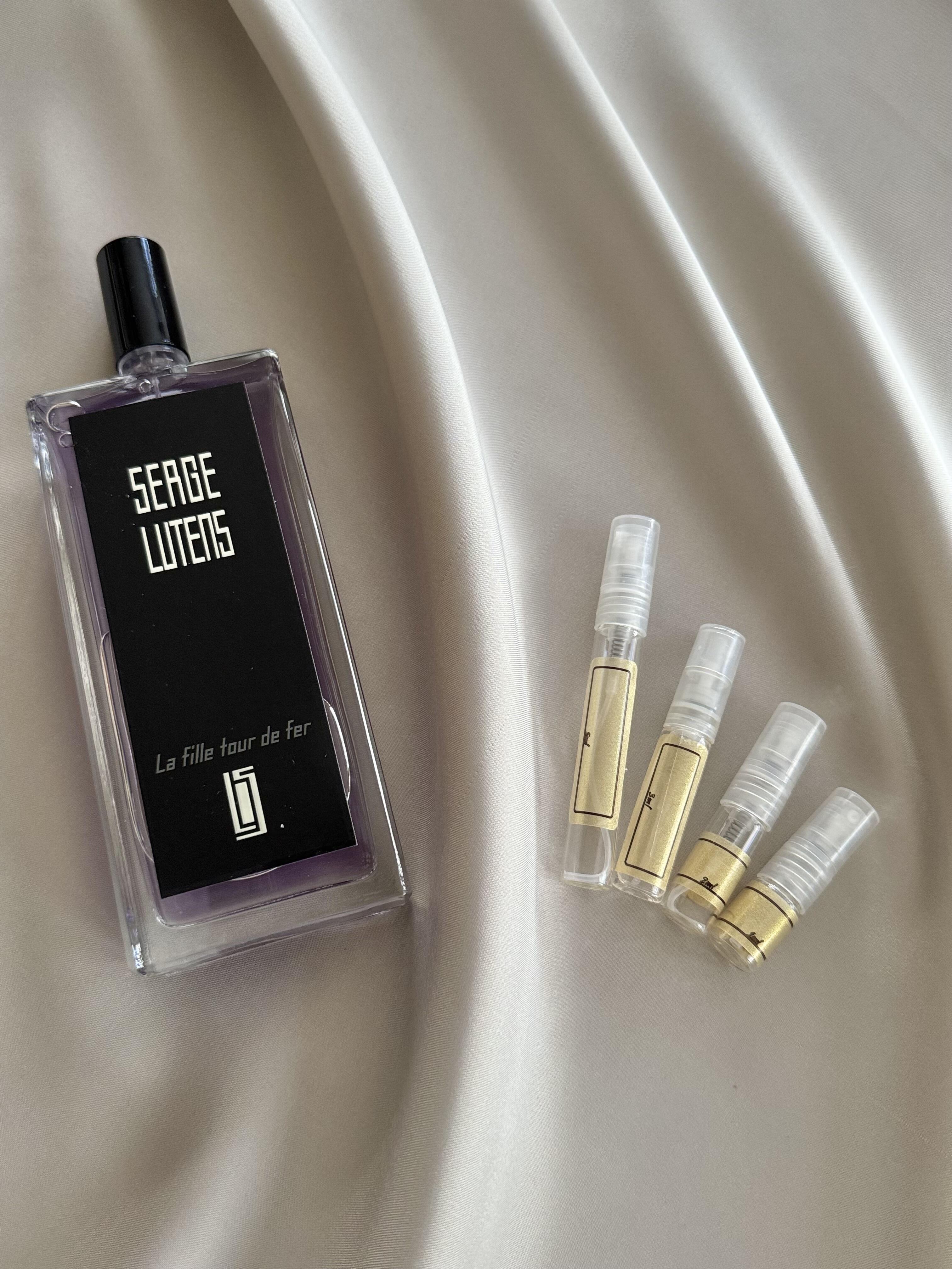 SERGE LUTENS La Fille Tour De Fer with sample bottles
