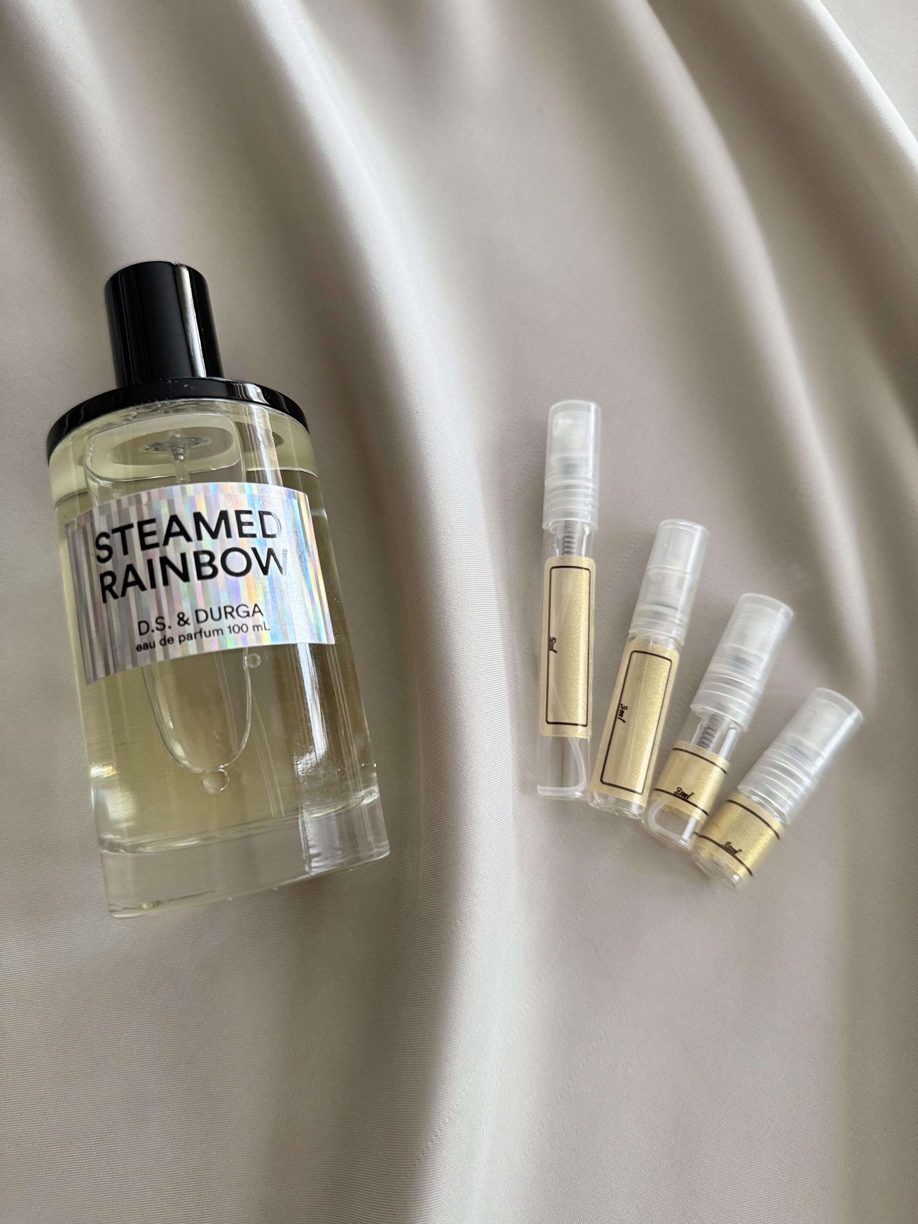 D S & Durga Steamed Rainbow and sample bottles