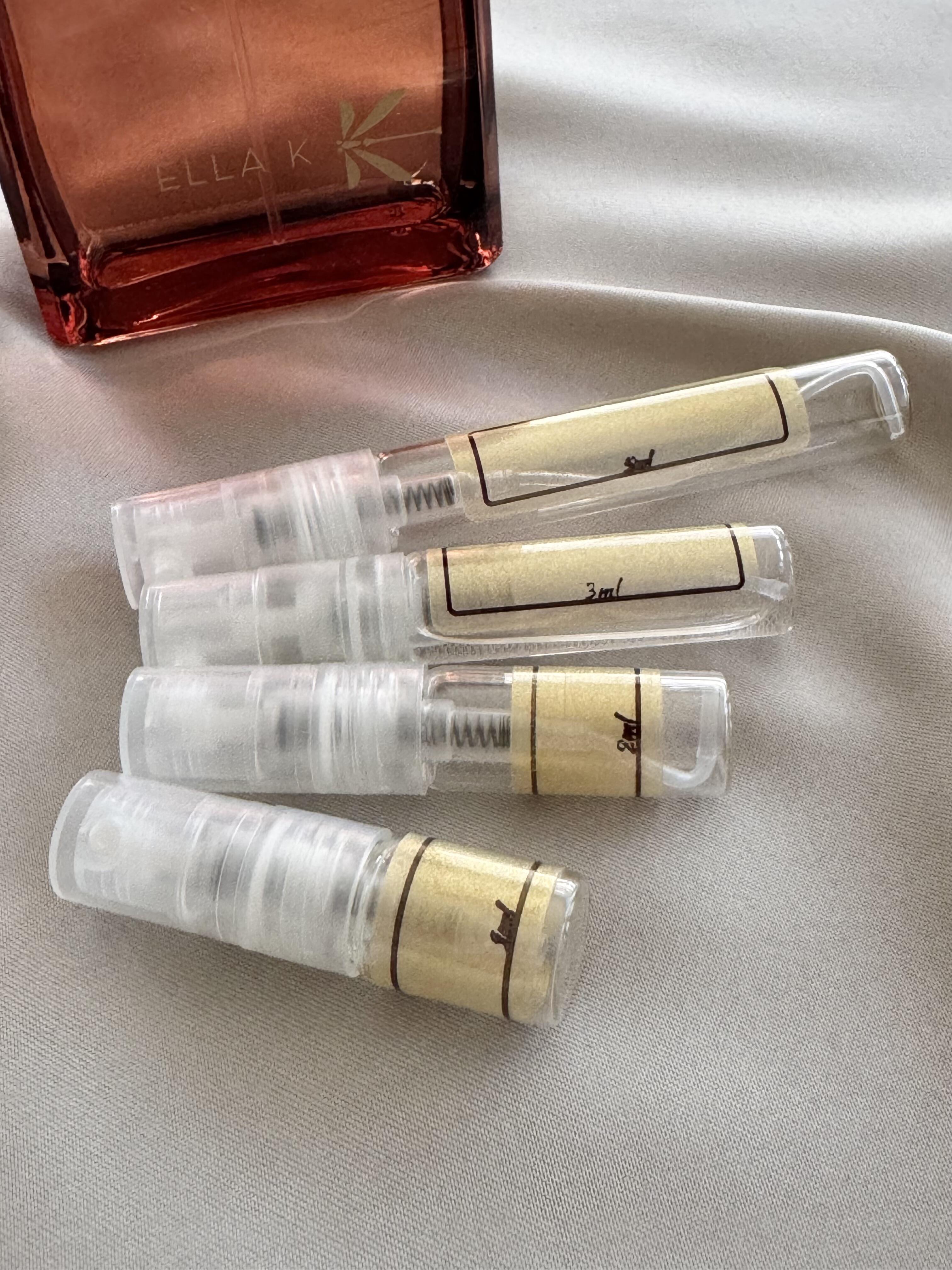 Ella K Amber K with sample bottles