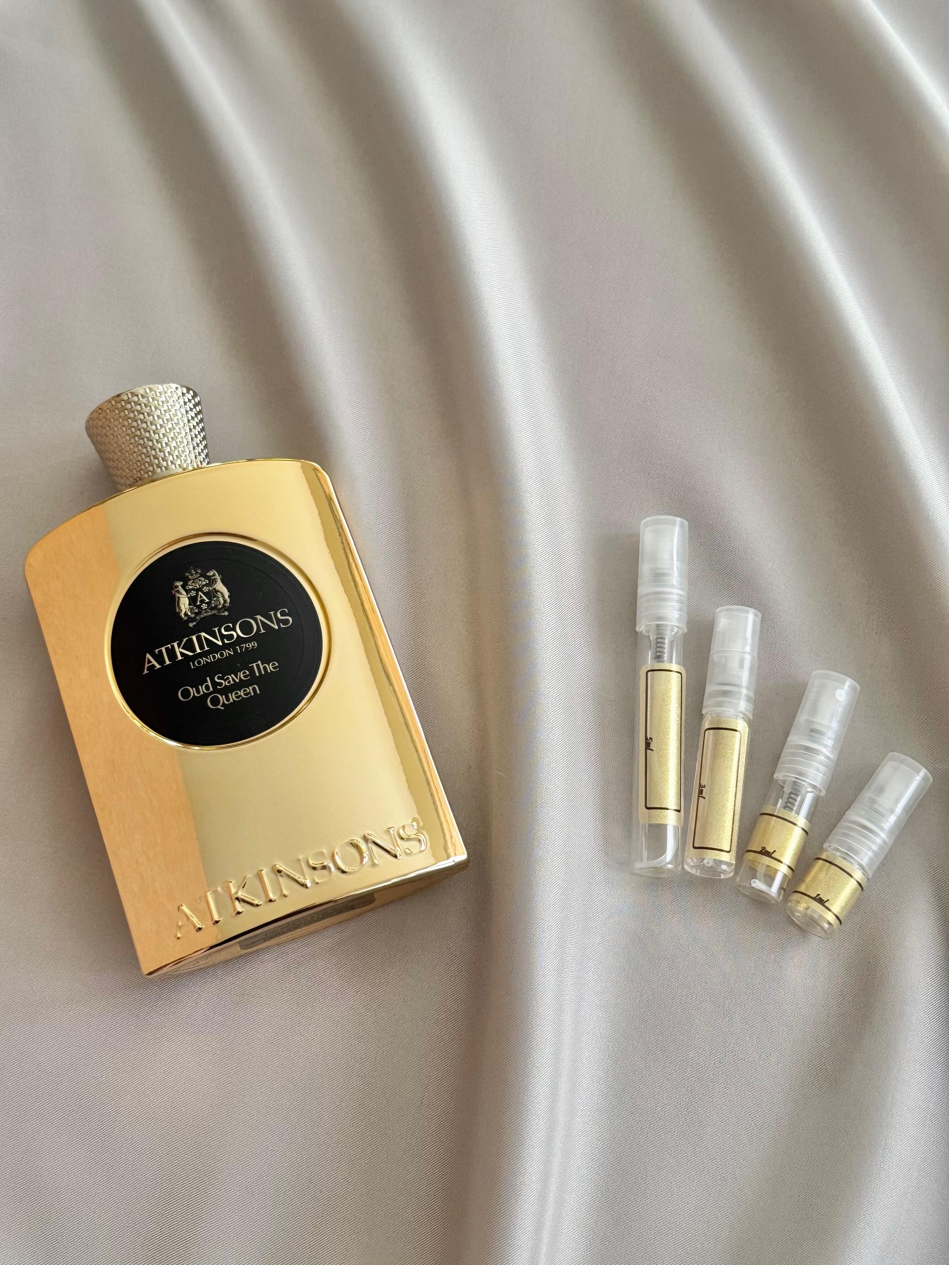 Atkinson Oud Save The Queen with sample bottles