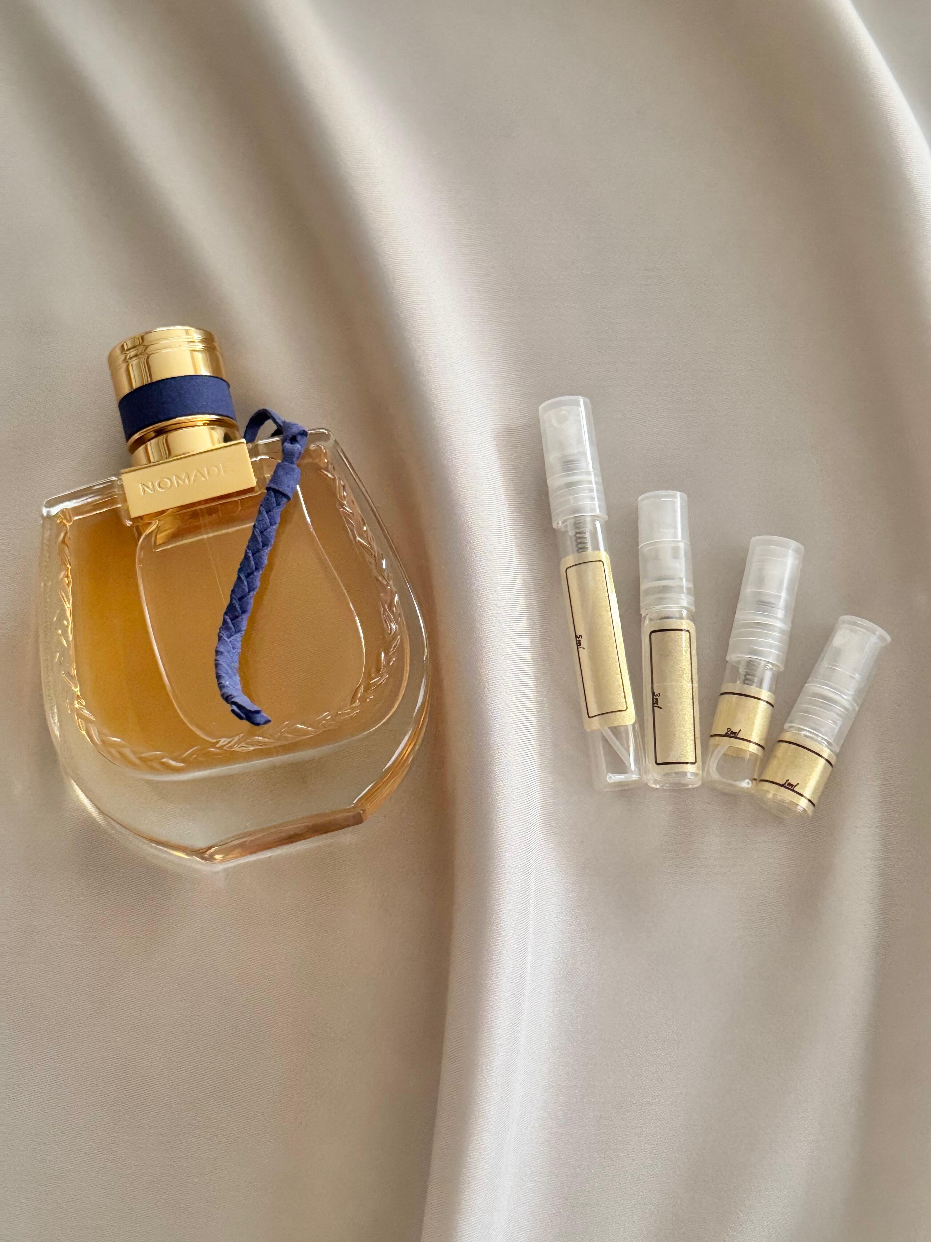 Chloe Nomade Une nuit d'Égypte and sample bottles