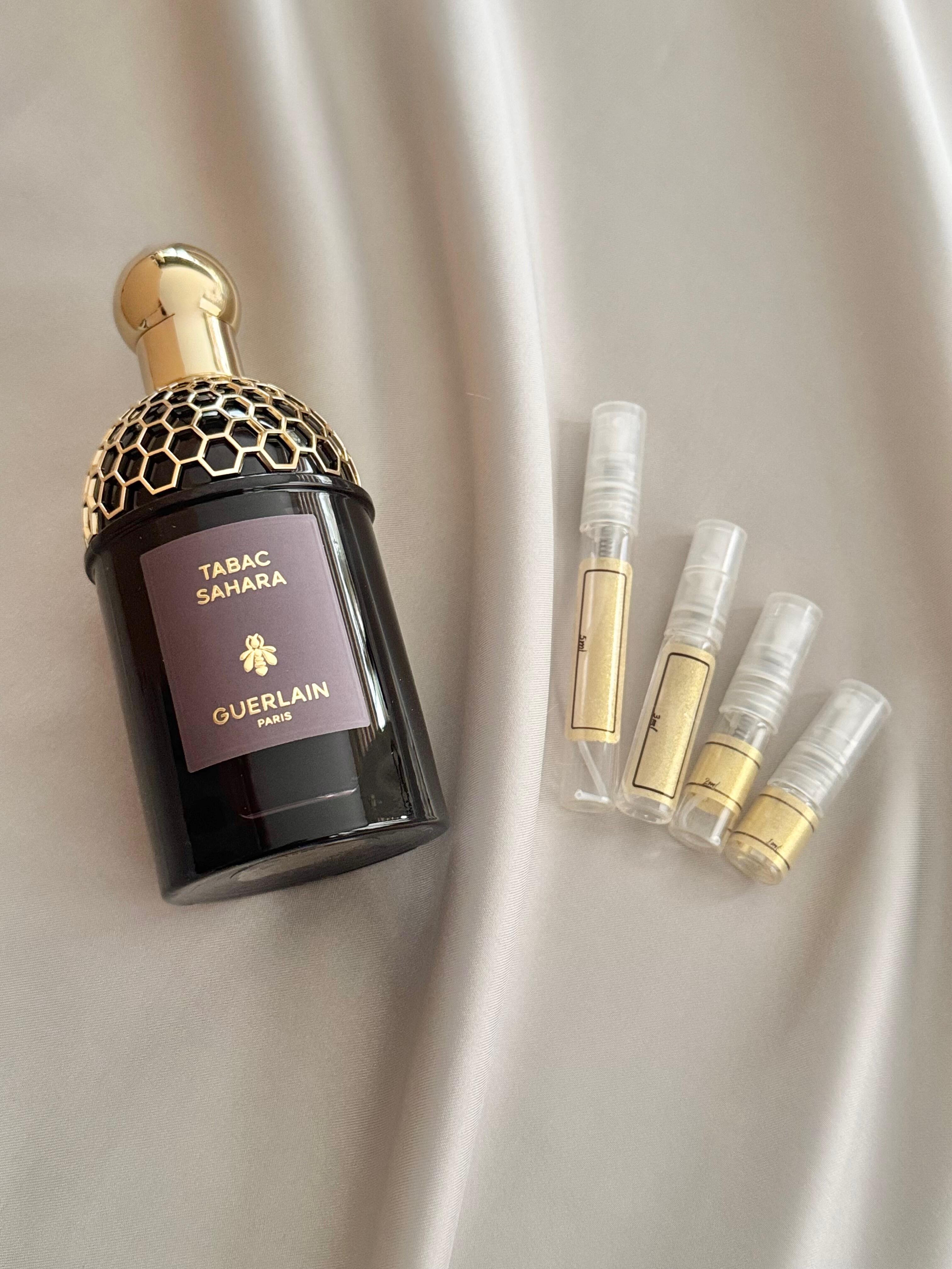 Guerlain Tabac Sahara with sample bottles