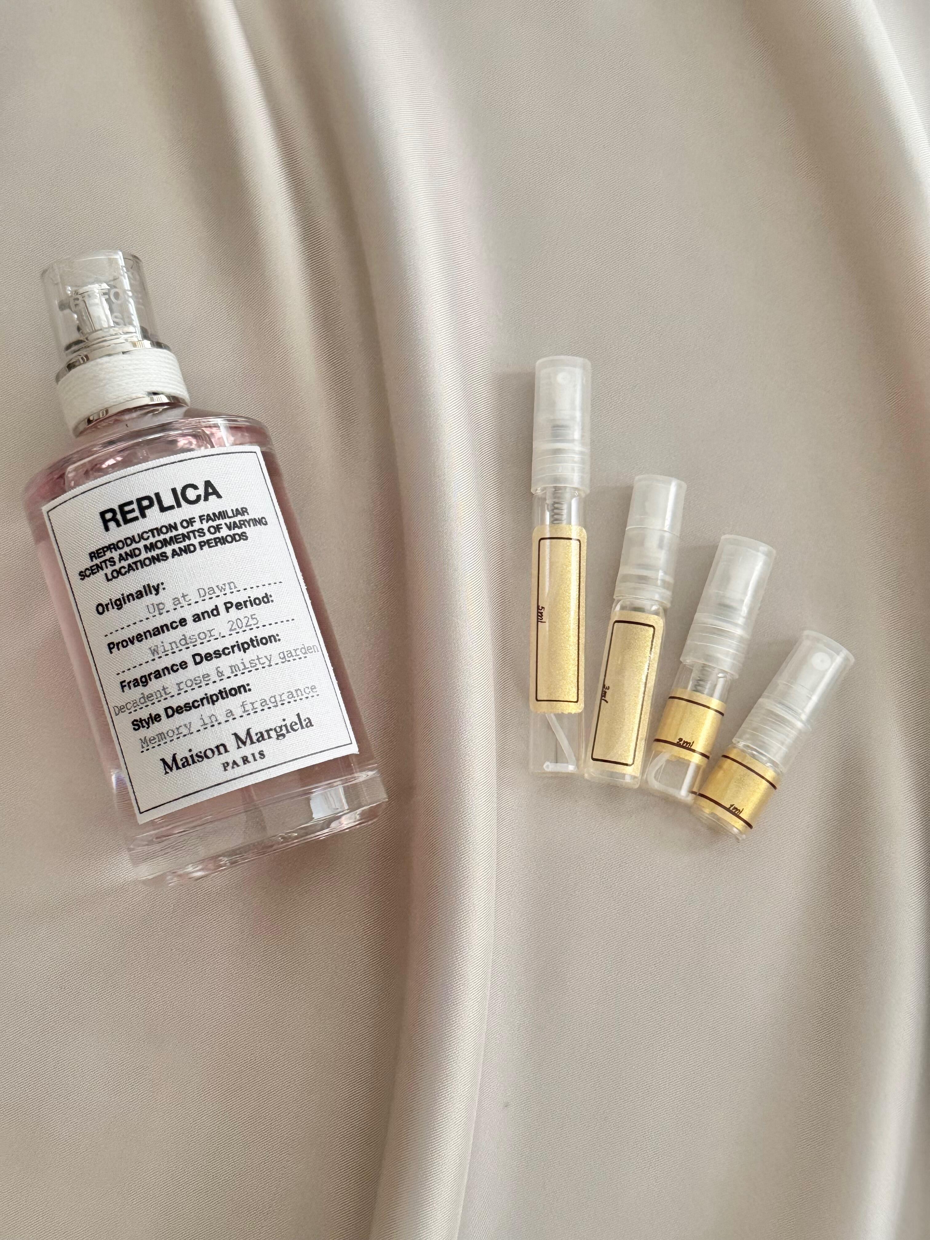 Maison Margiela Up at Dawn with sample bottles