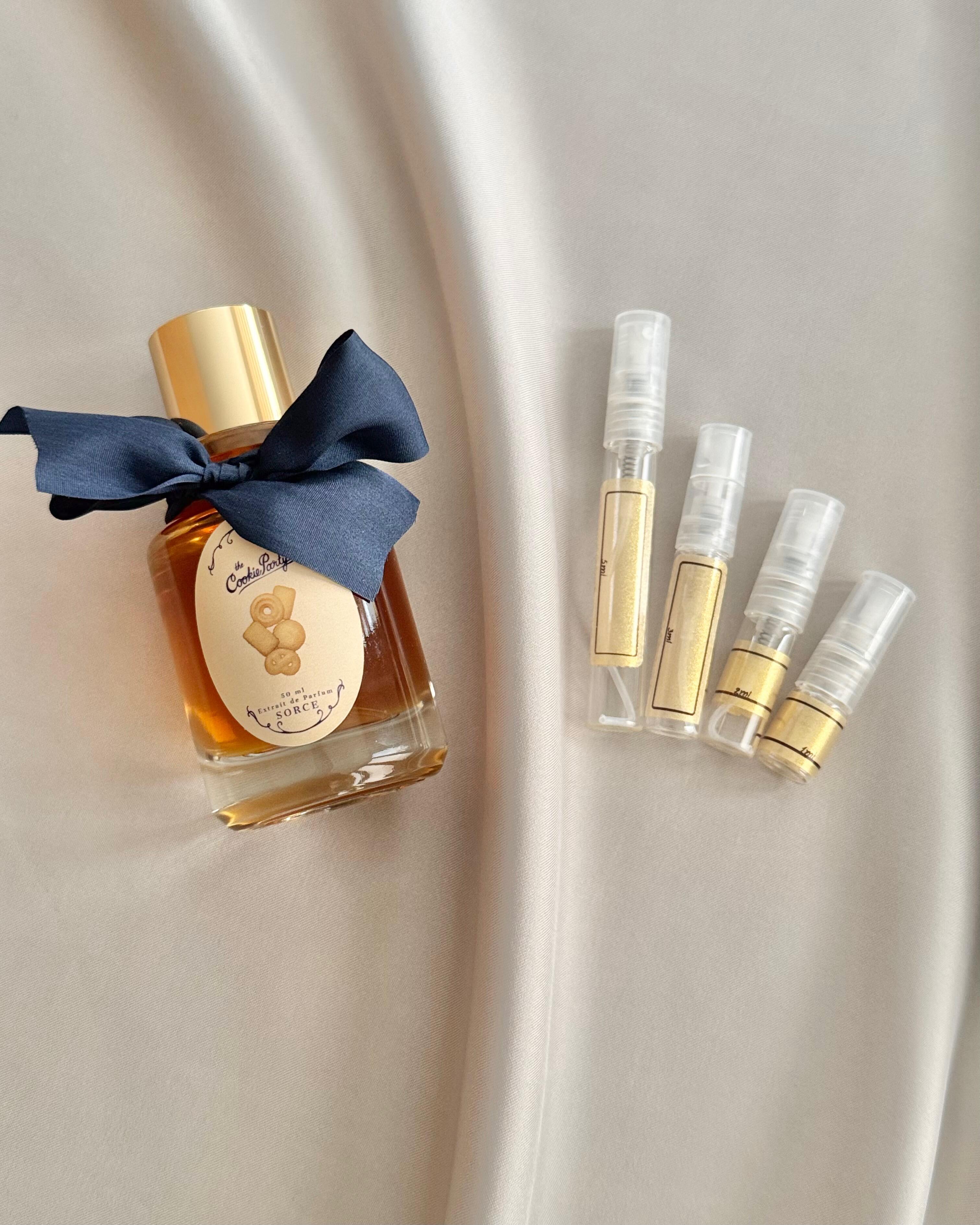 Sorce The Cookie Party with sample bottles