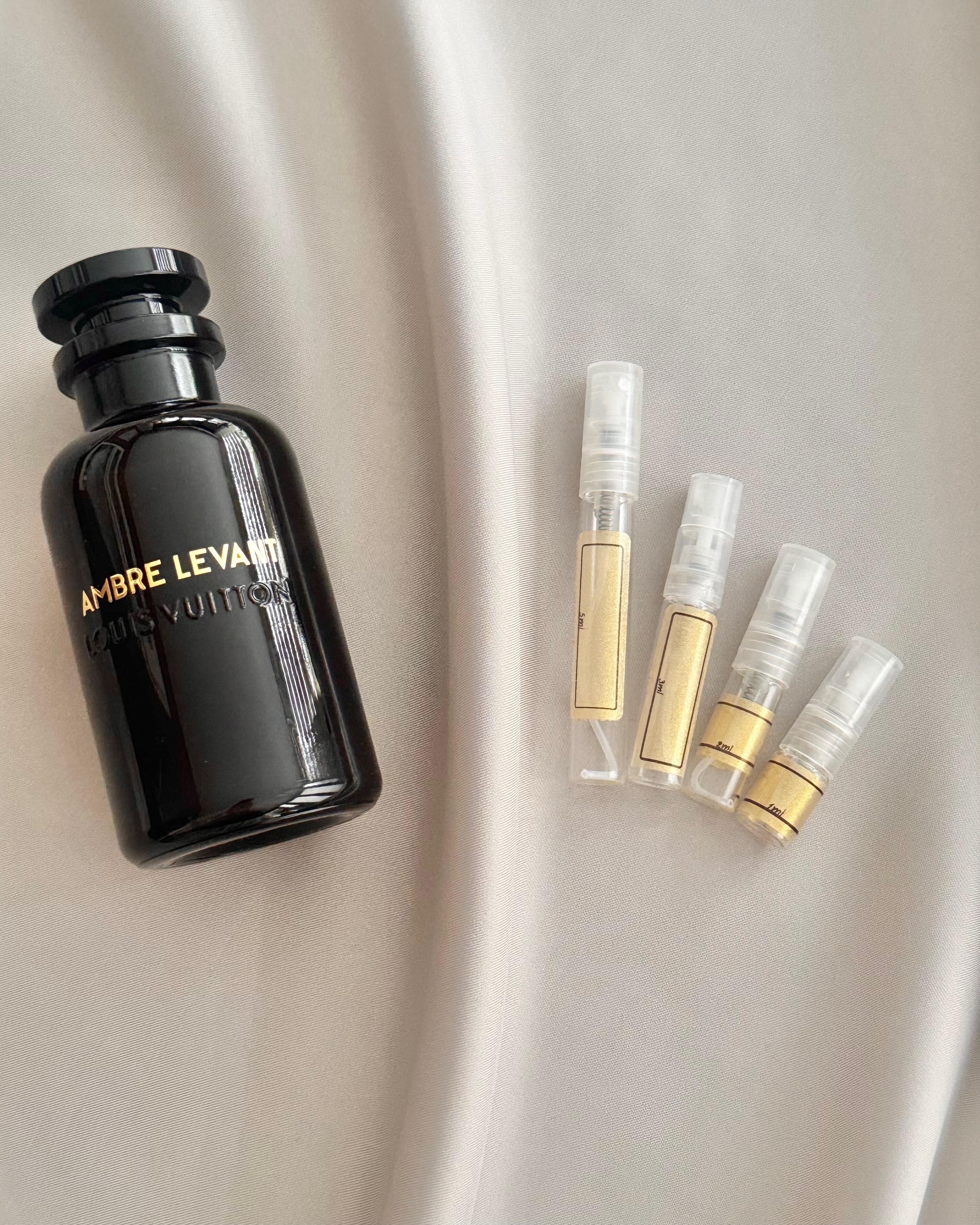 Louis Vuitton Ambre Levant with sample bottles