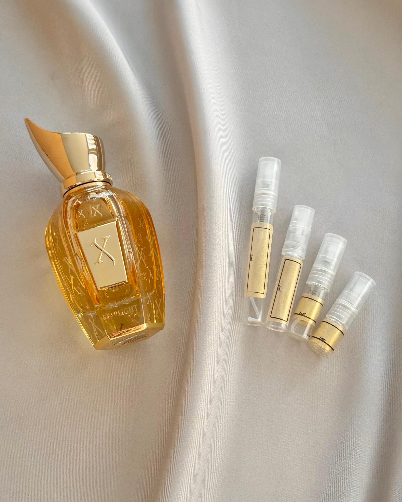 Xerjoff Starlight with sample bottles