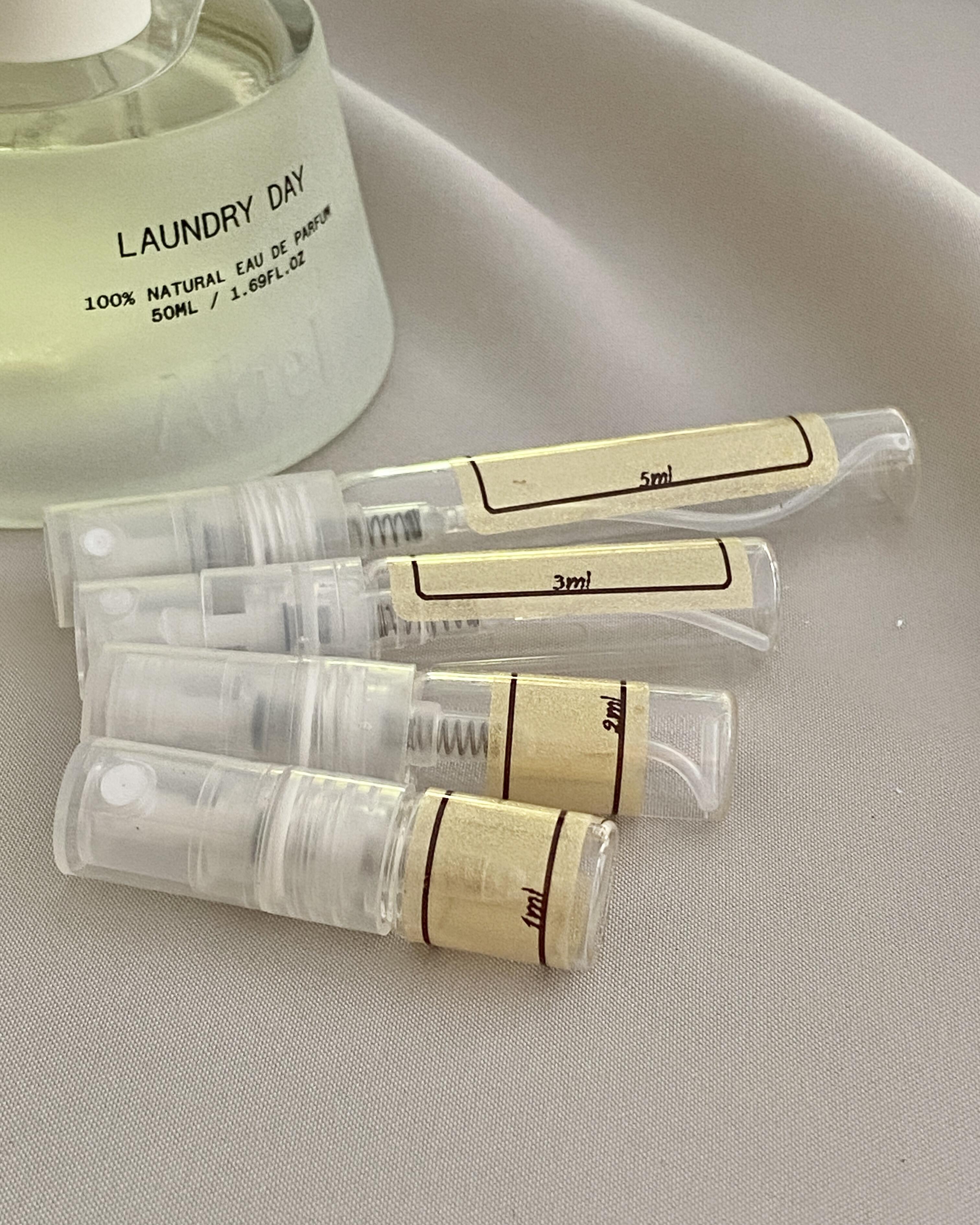 Abel Laundry Day and sample bottles