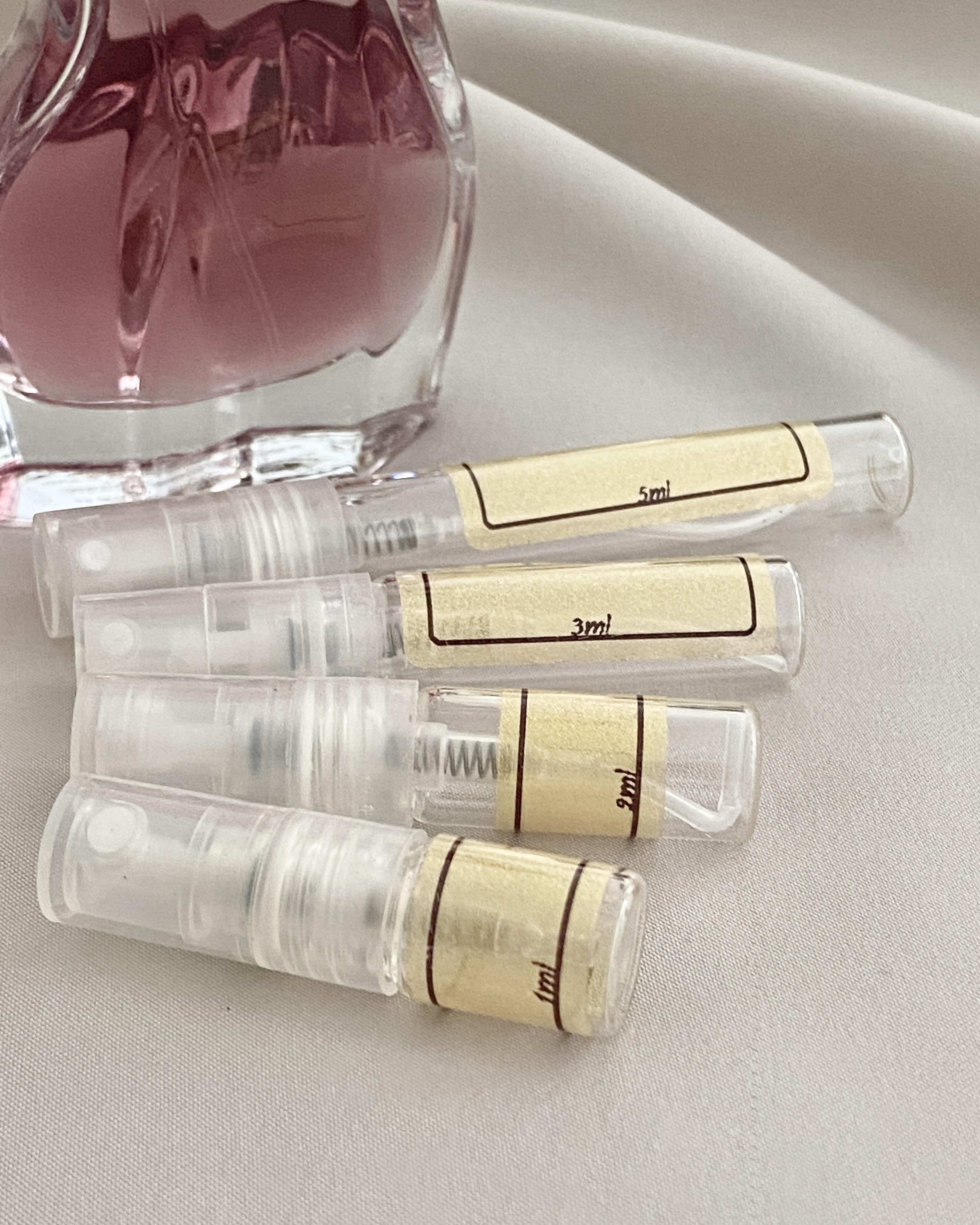 Jean Paul Gaultier La Belle Rosea with sample bottles