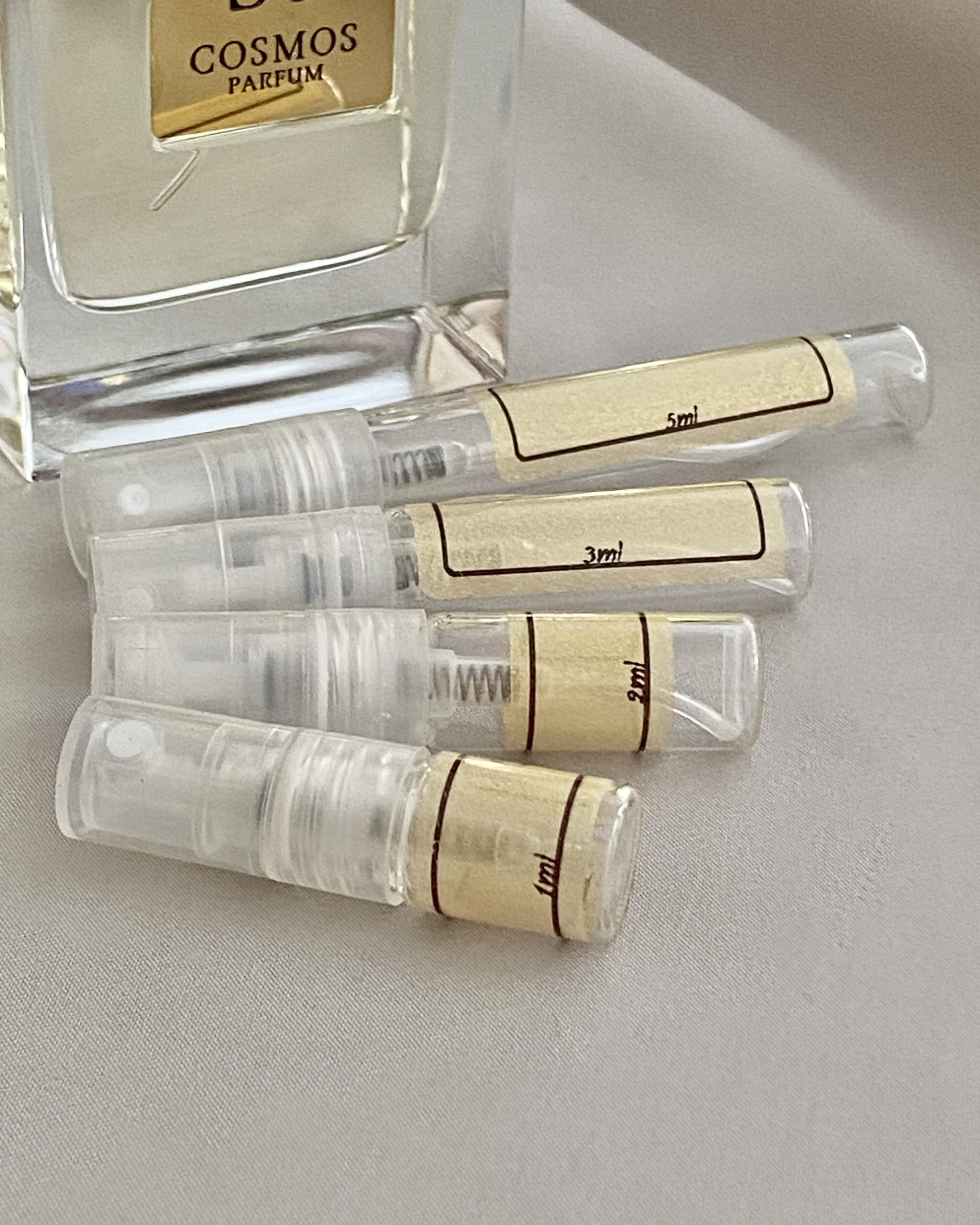 House of Bo Cosmos and sample bottles