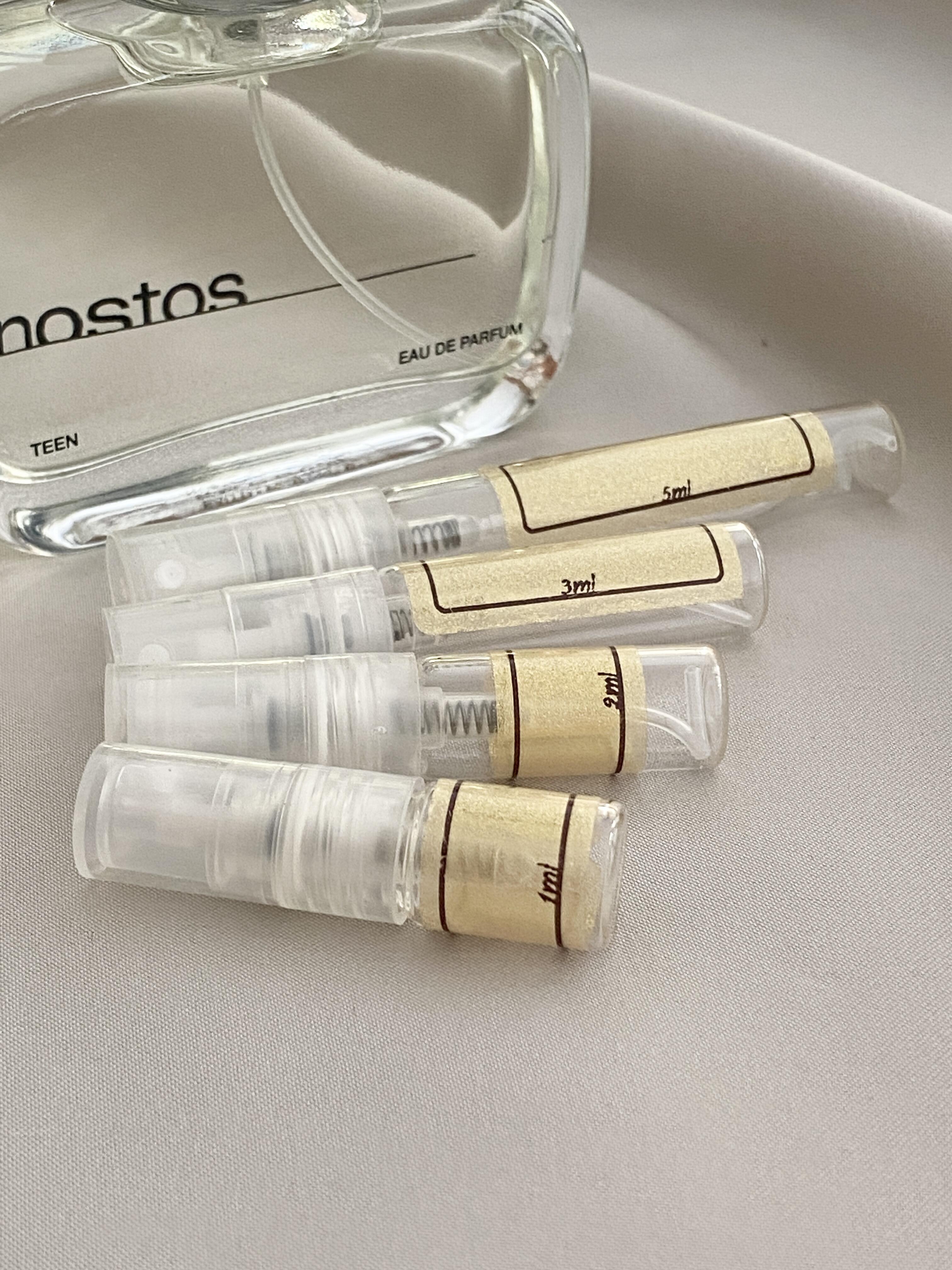 Nostos Teen and sample bottles
