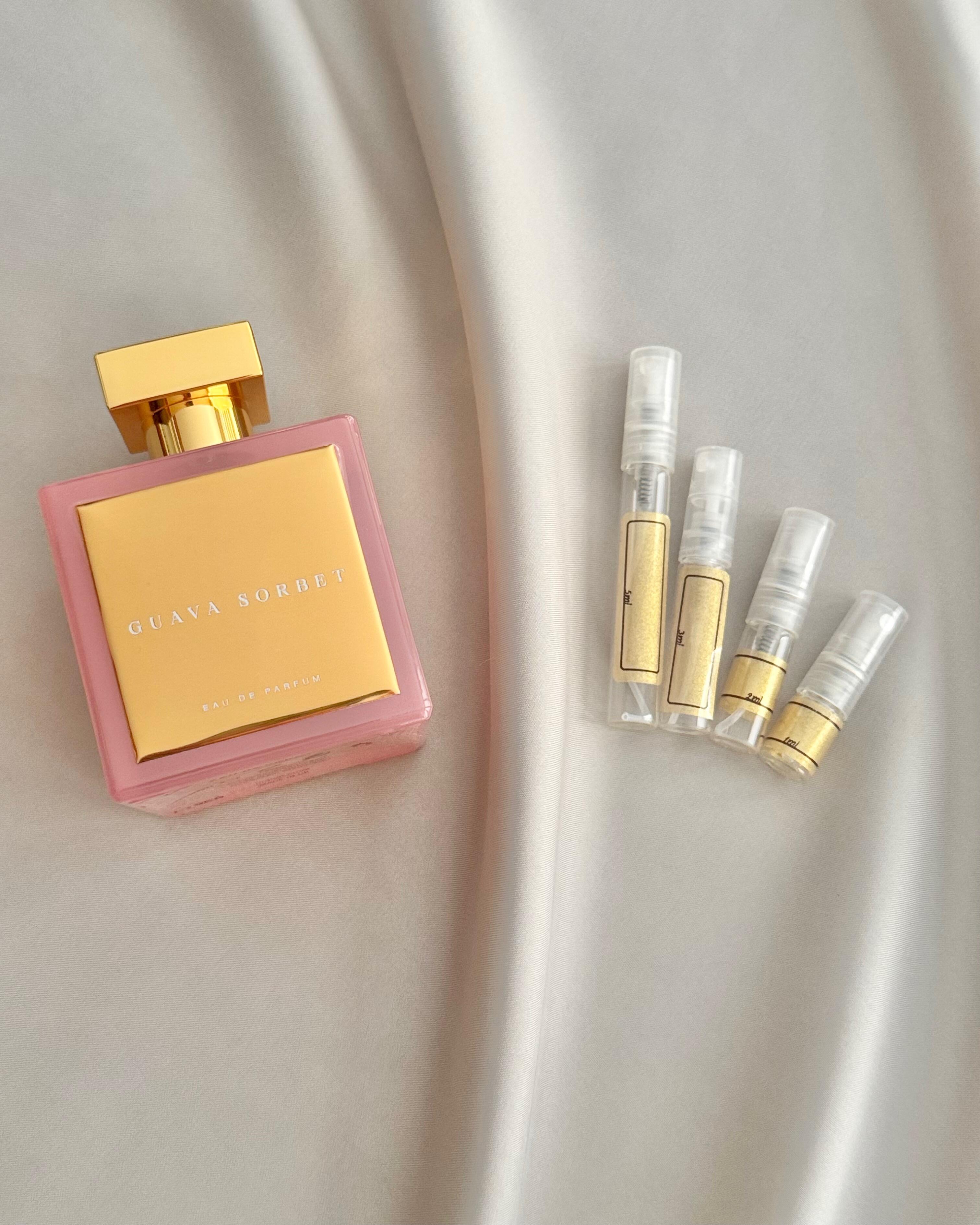 House of Brandt Guava Sorbet with sample bottles