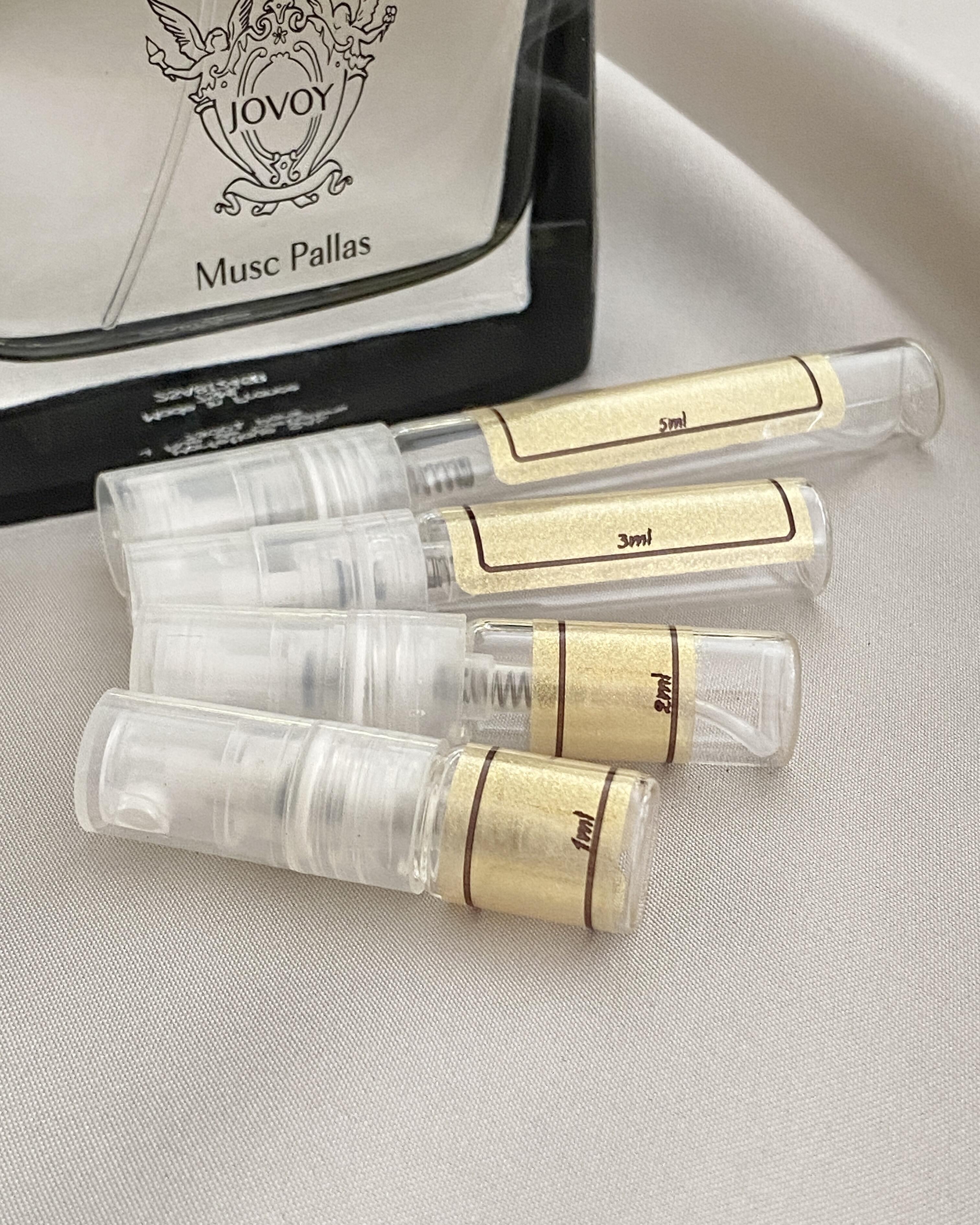 Jovoy Musc Pallas with sample bottles