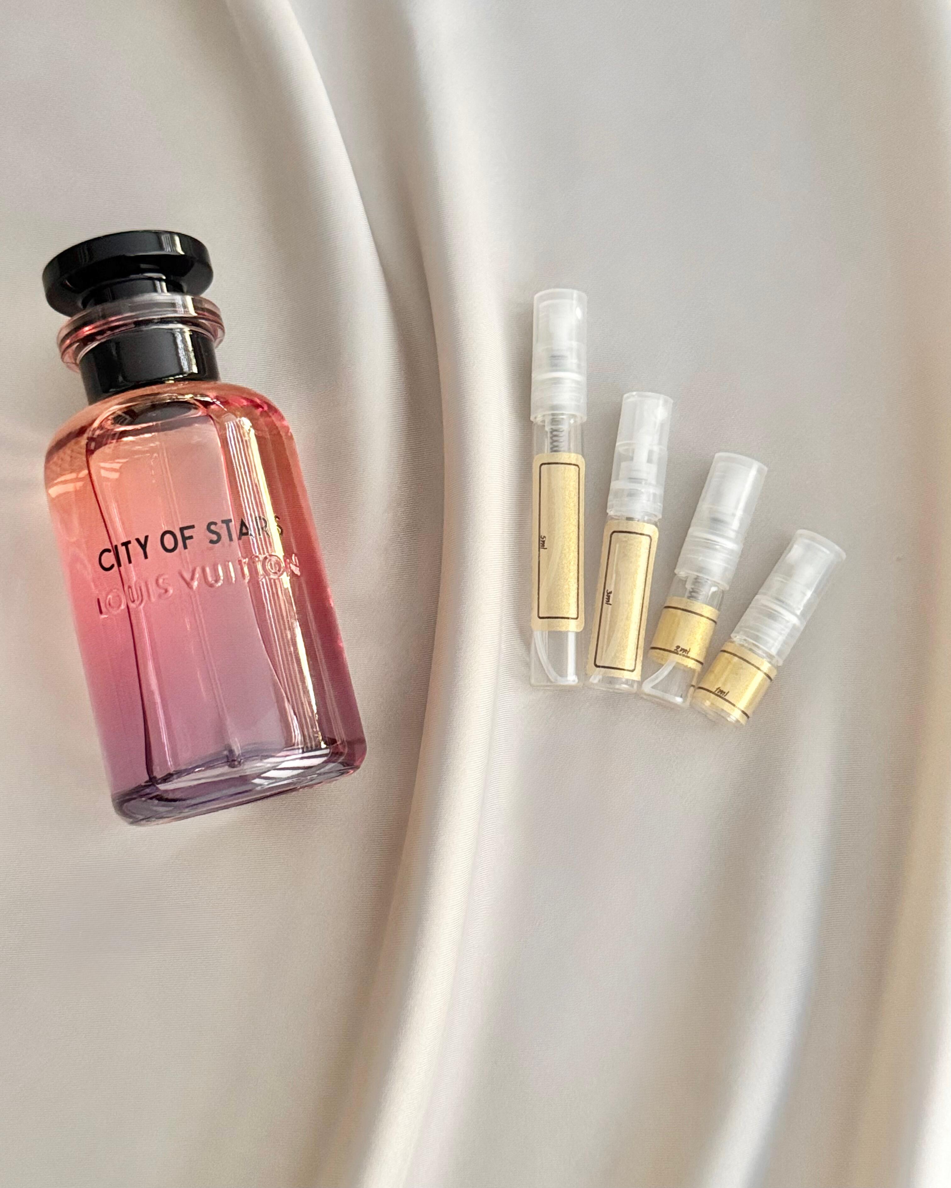 Louis Vuitton City of Star with sample bottles
