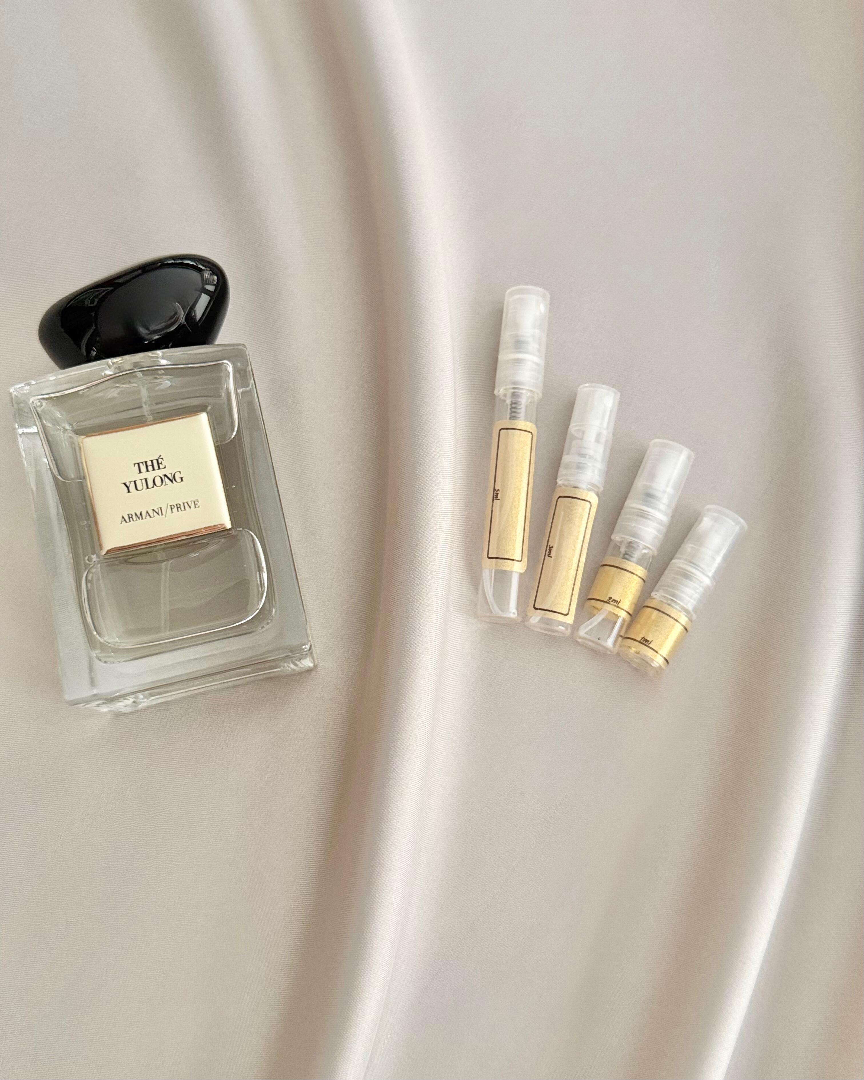 Armani Prive The Yulong with sample bottles
