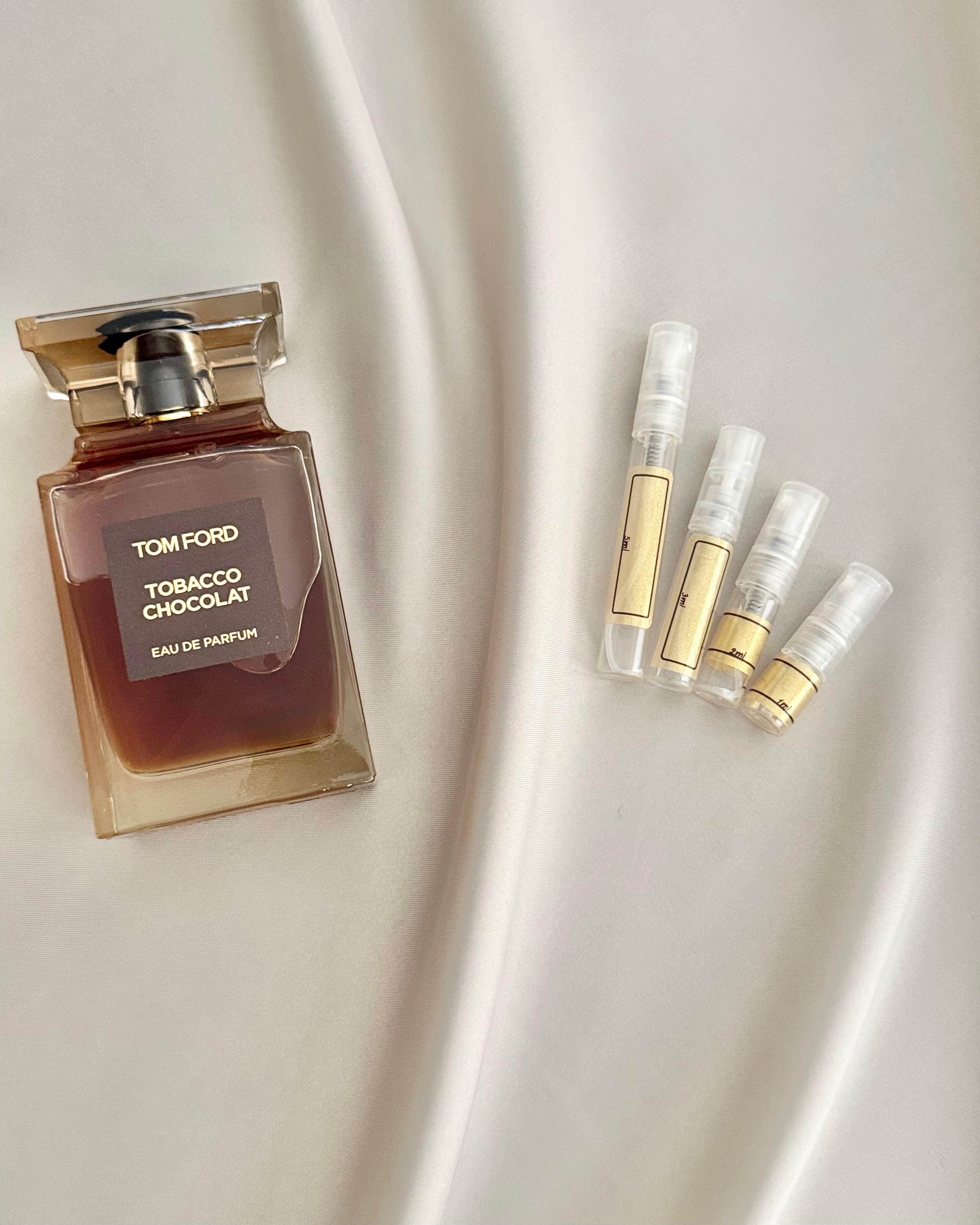 Tom Ford Tobacco Chocolat with sample bottles
