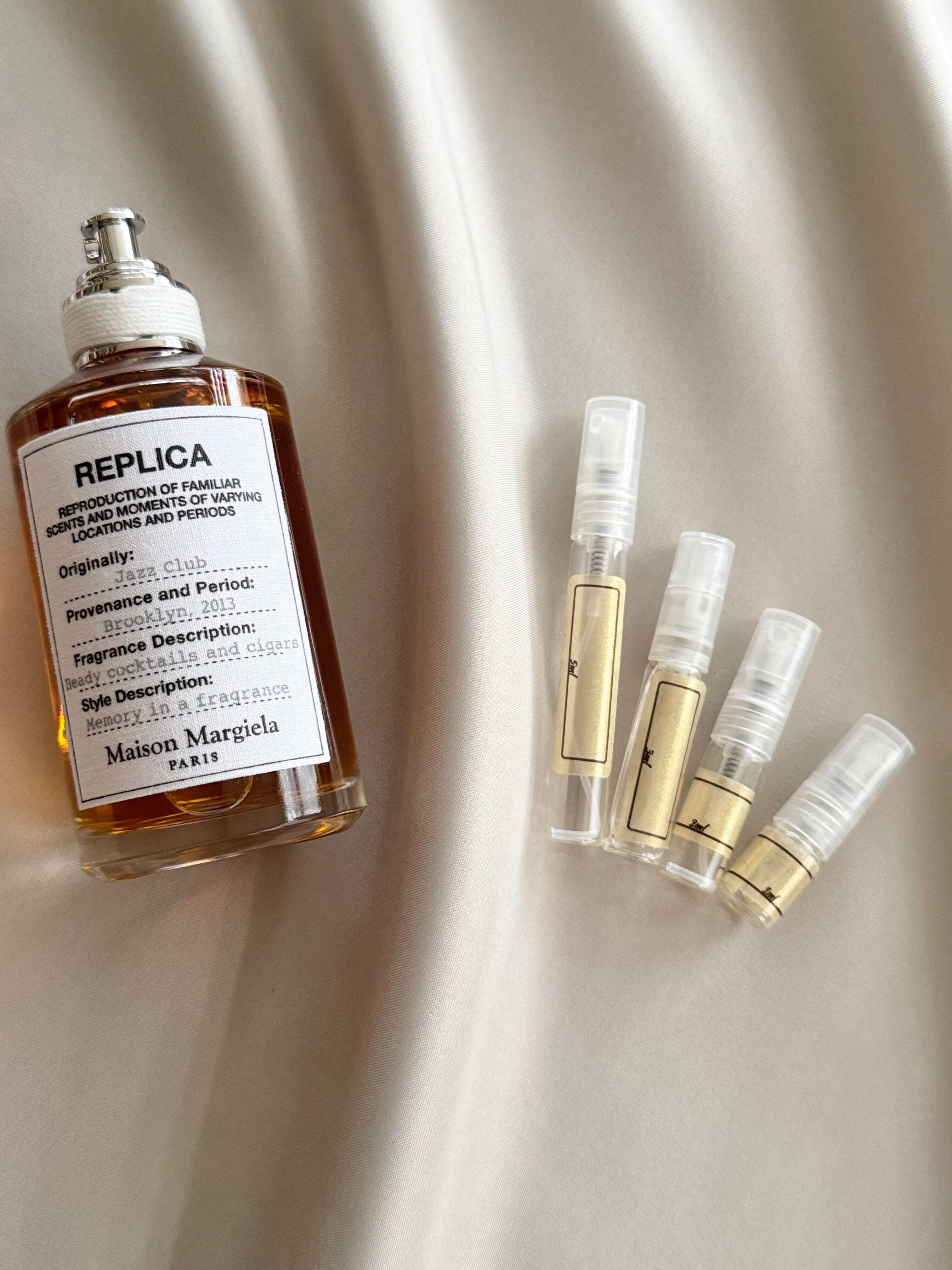 Maison Marginal Jazz Club perfume with sample bottles