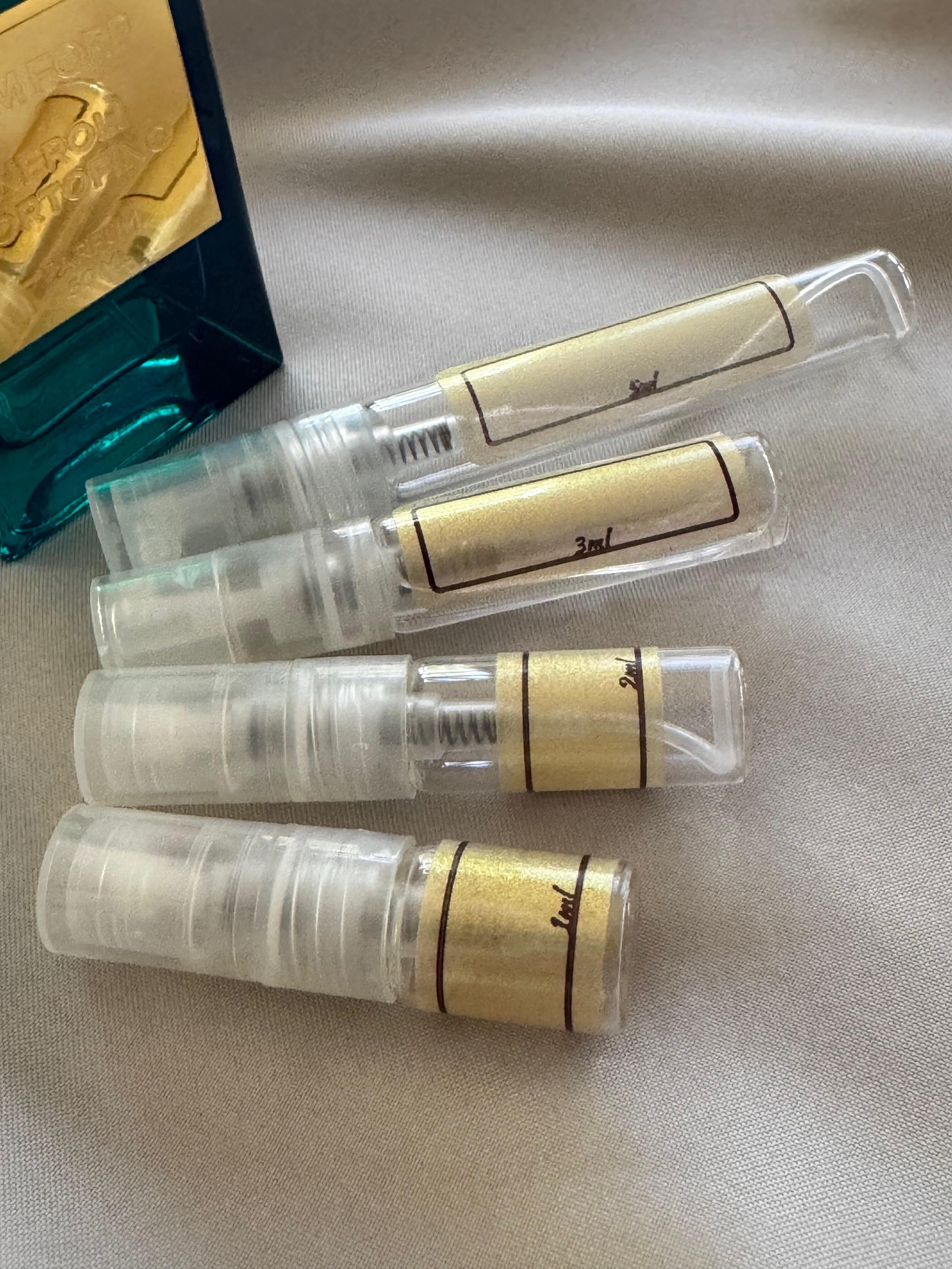 Tom Ford Neroli Portofino Parfum and sample bottles