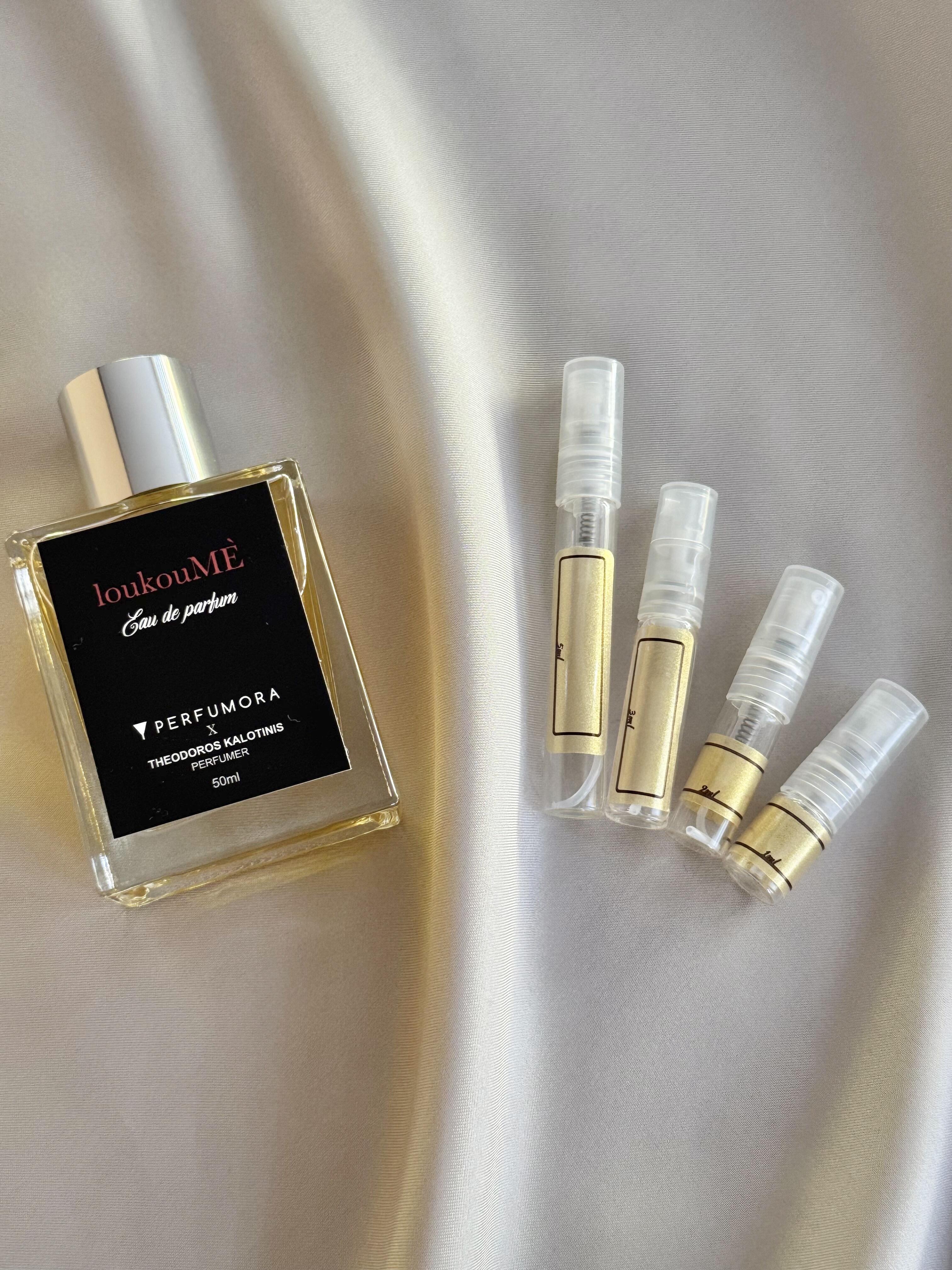Theodoros Kalotinis LoukouMe with fragrance samples