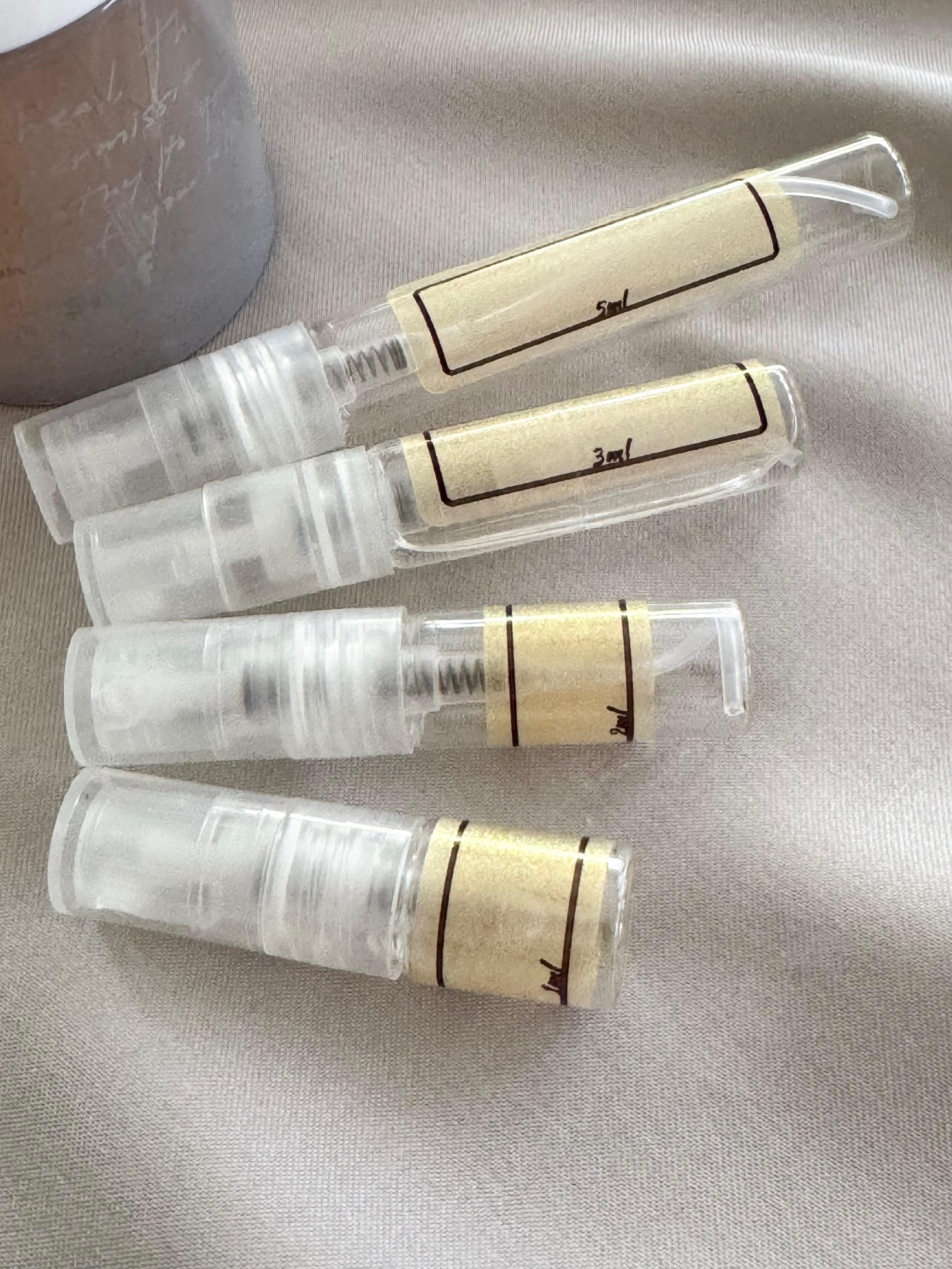 Snif Heal The Way and sample bottles