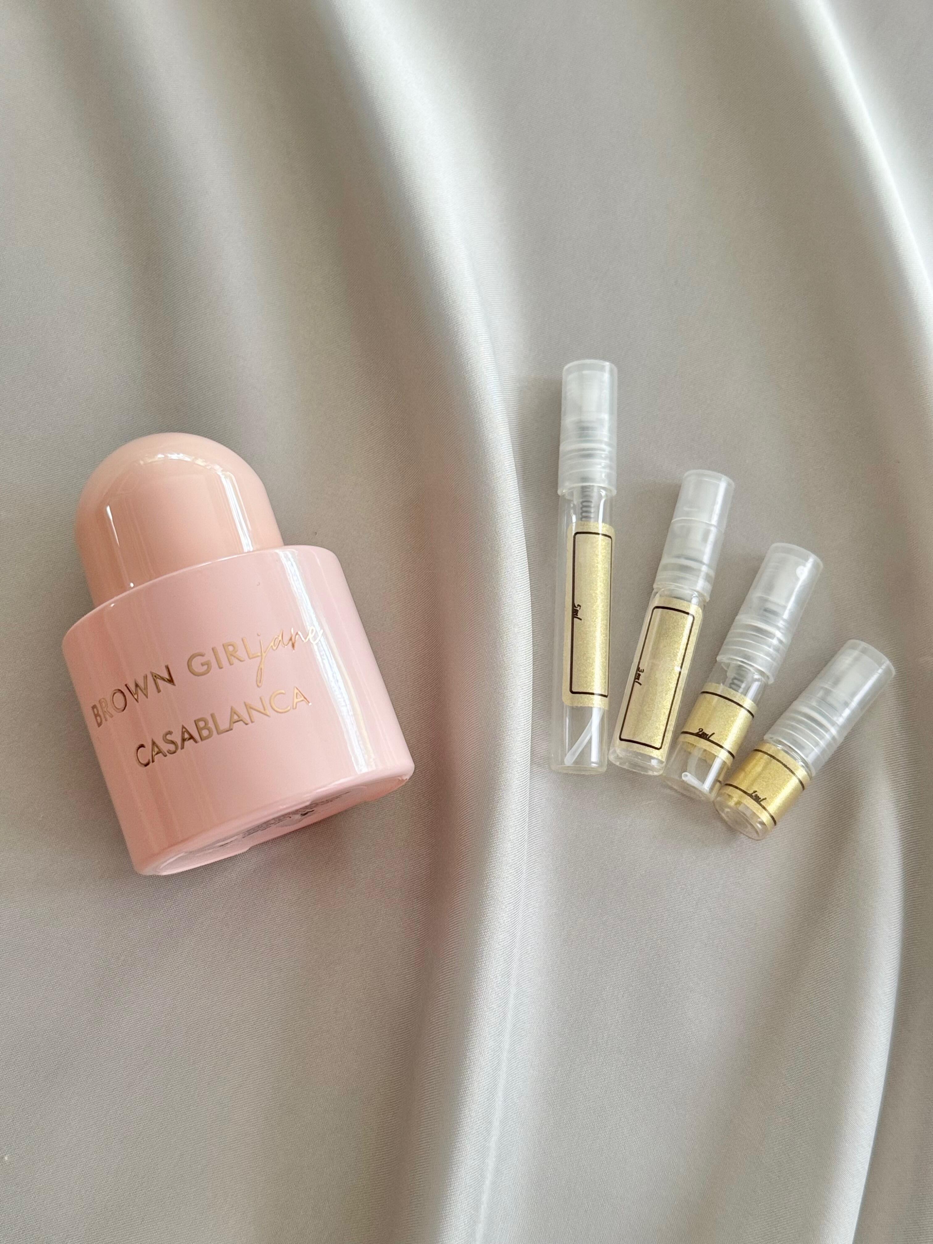 Brown Girl Jane Casablanca with sample bottles