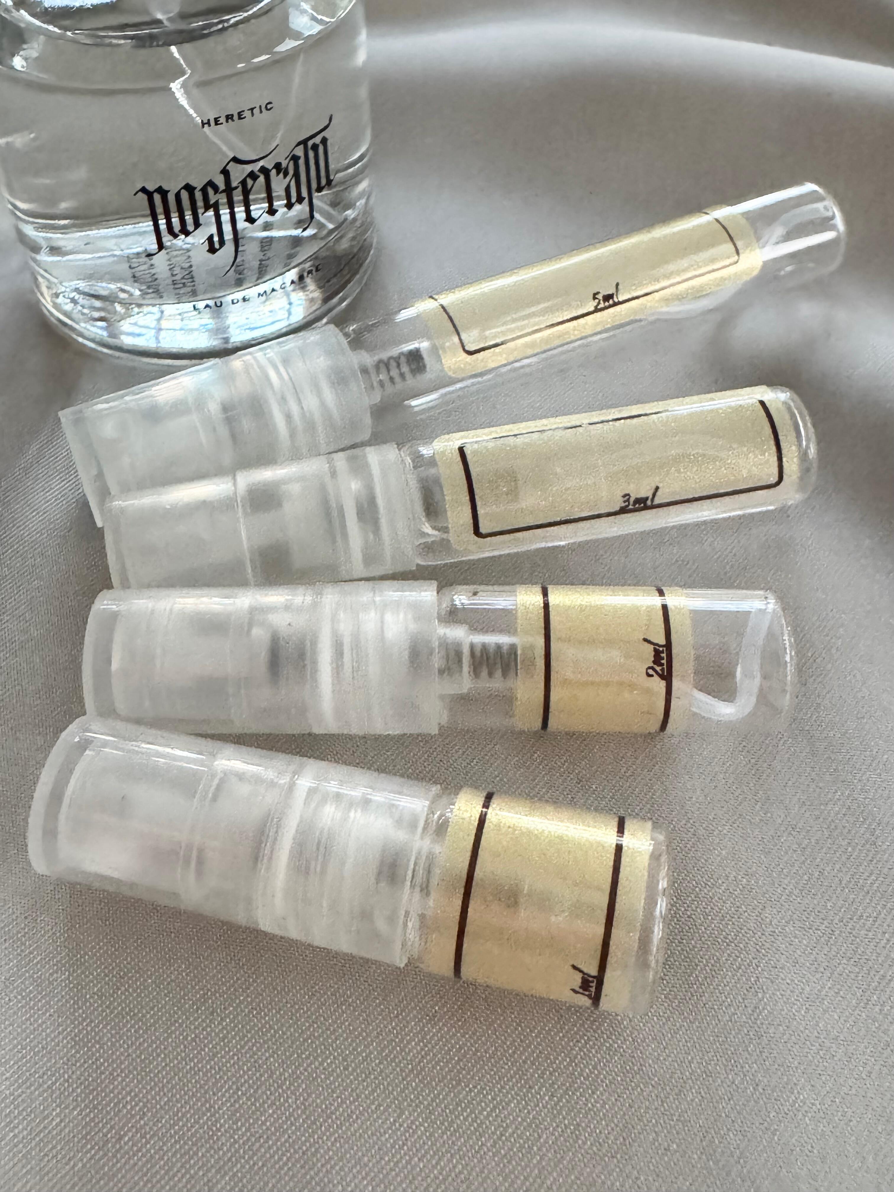 Heretic Nosferatu and sample bottles