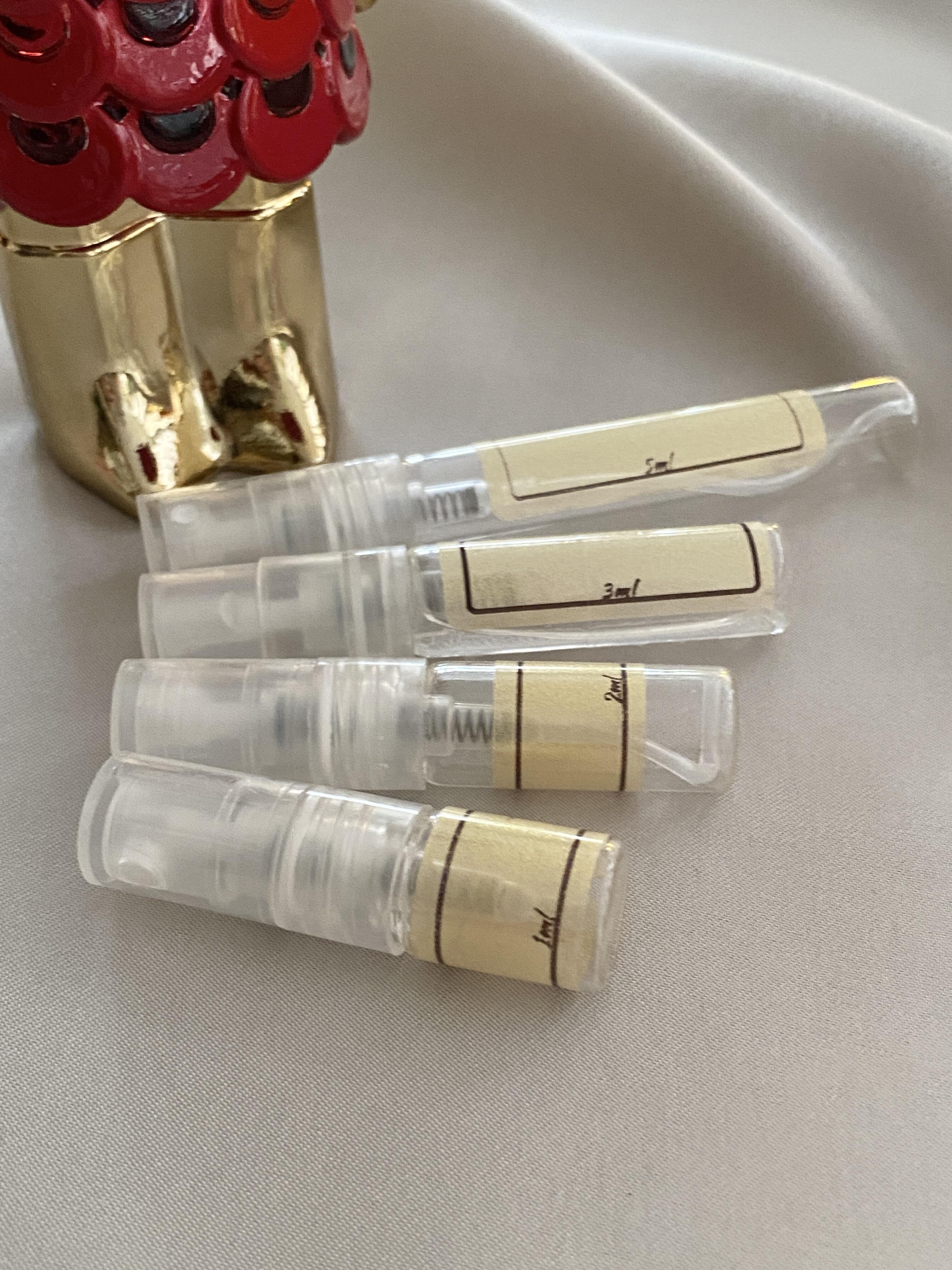 Rabanne Fame in Love and sample bottles