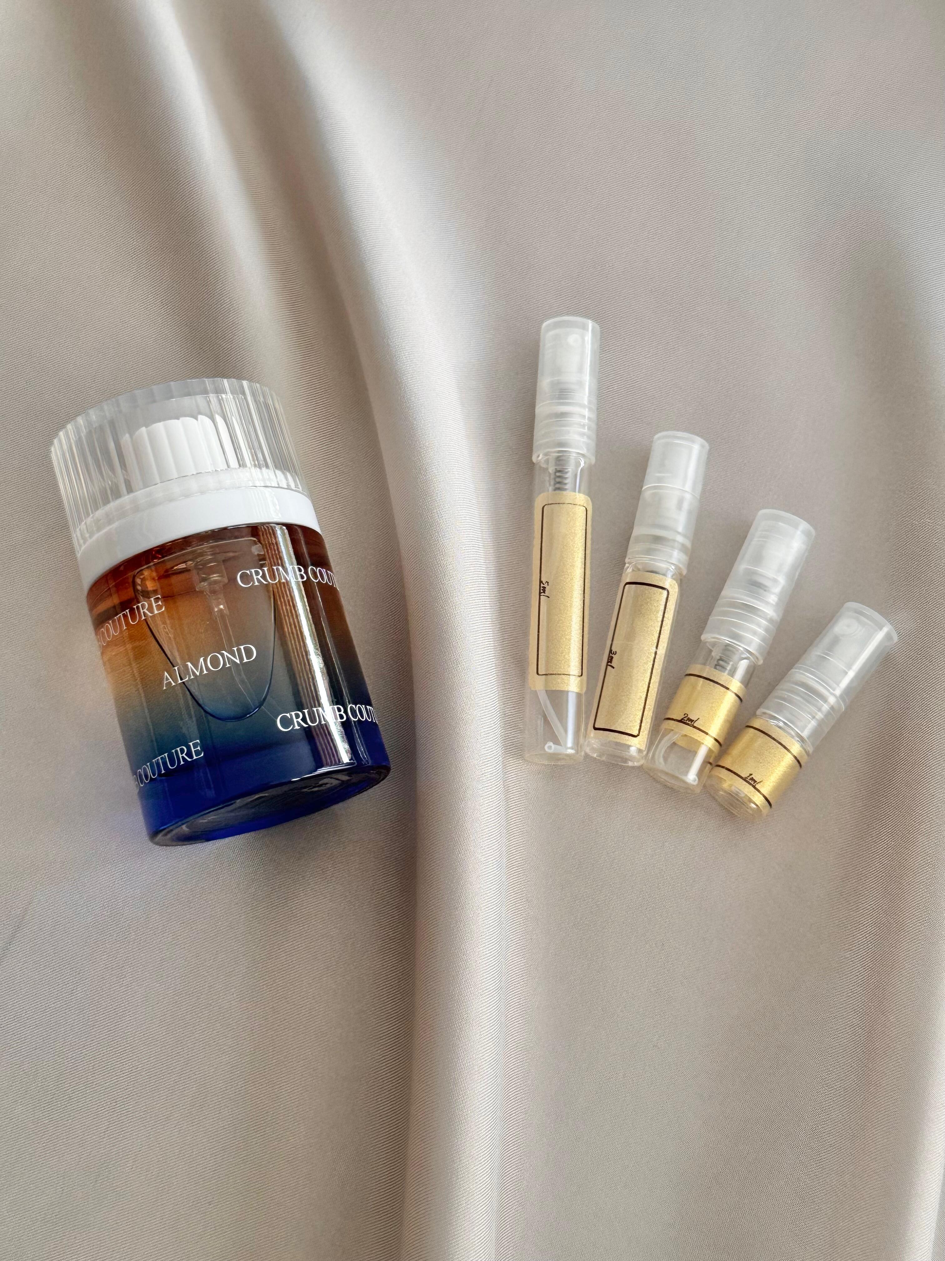 Snif Crumb Couture Almond with sample bottles