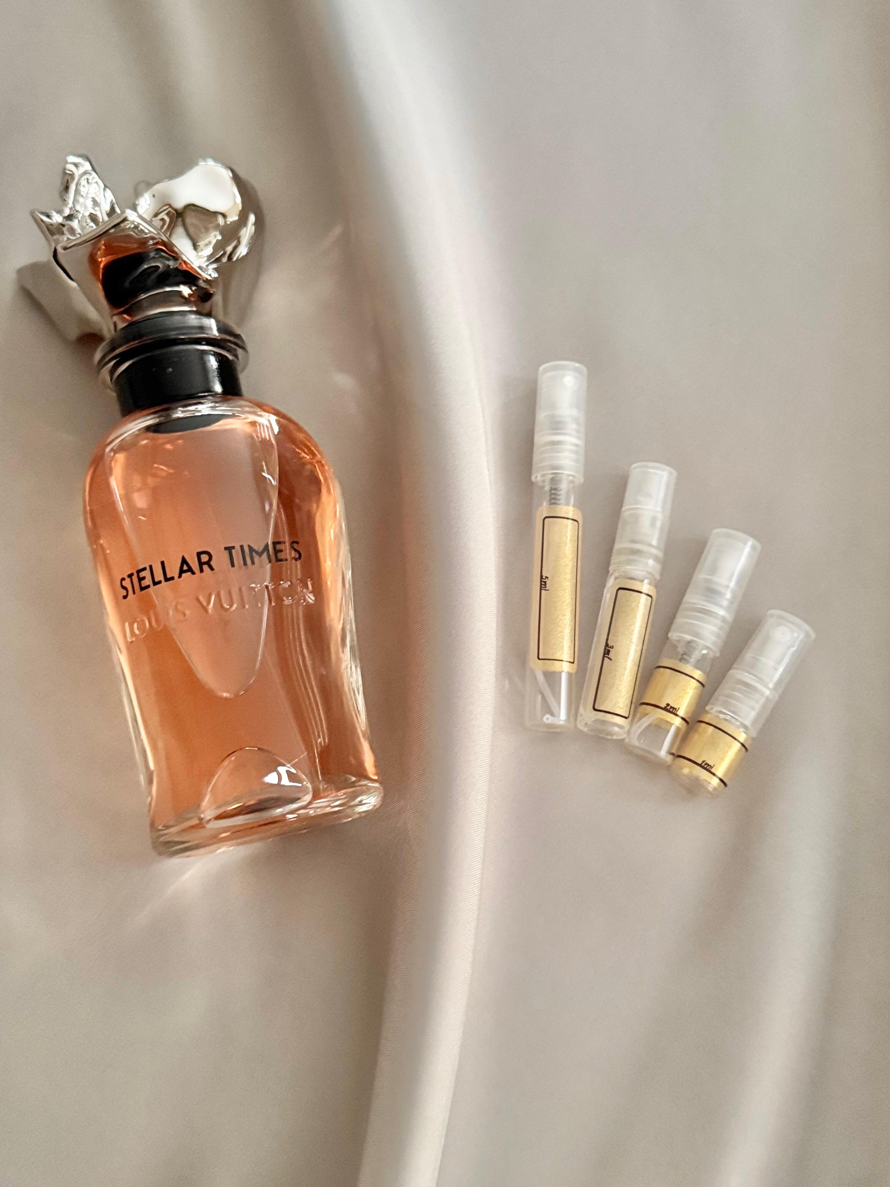 Louis Vuitton Stellar Times with sample bottles