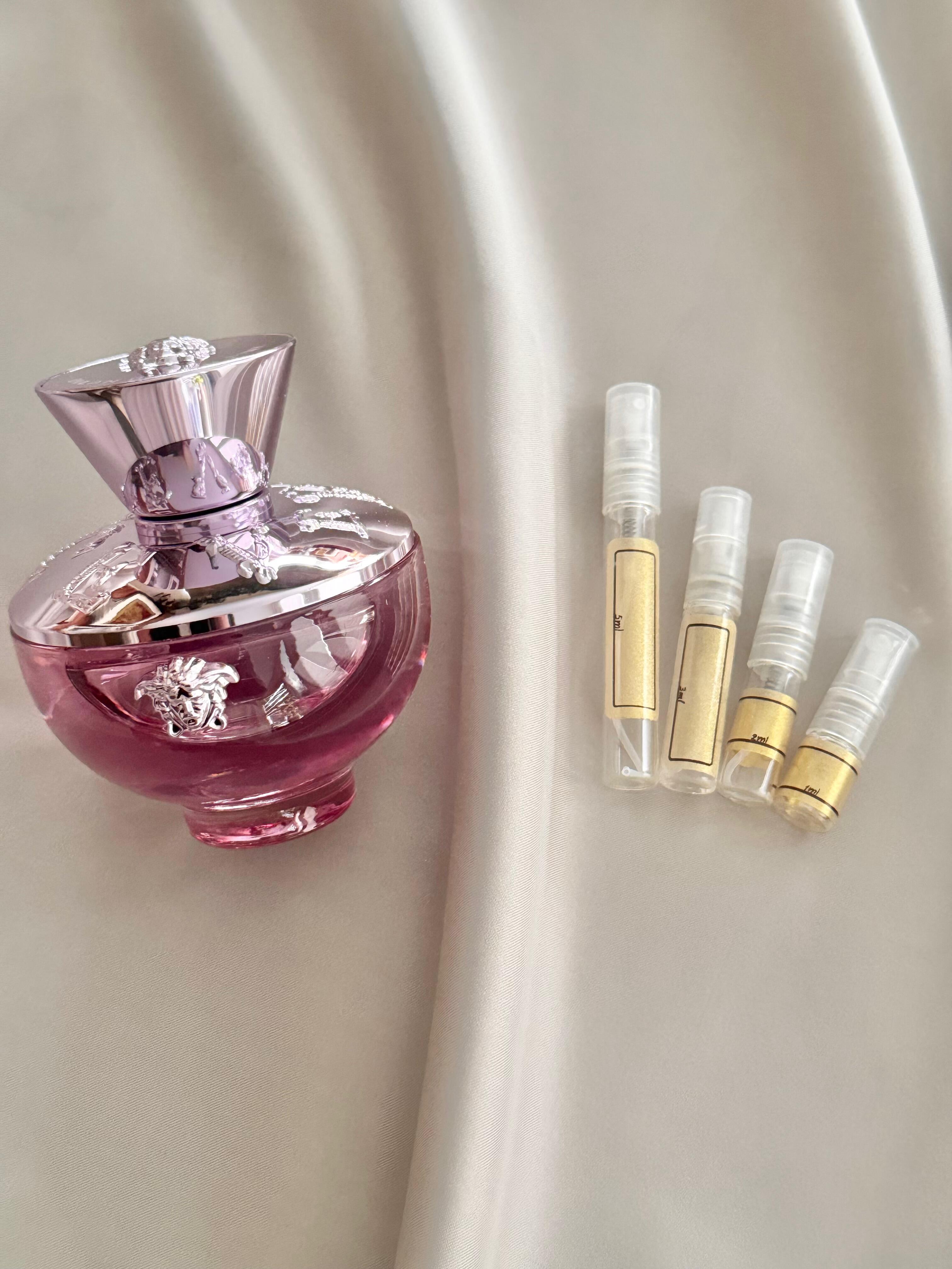 Versace Dylan Blush Pink with sample bottles