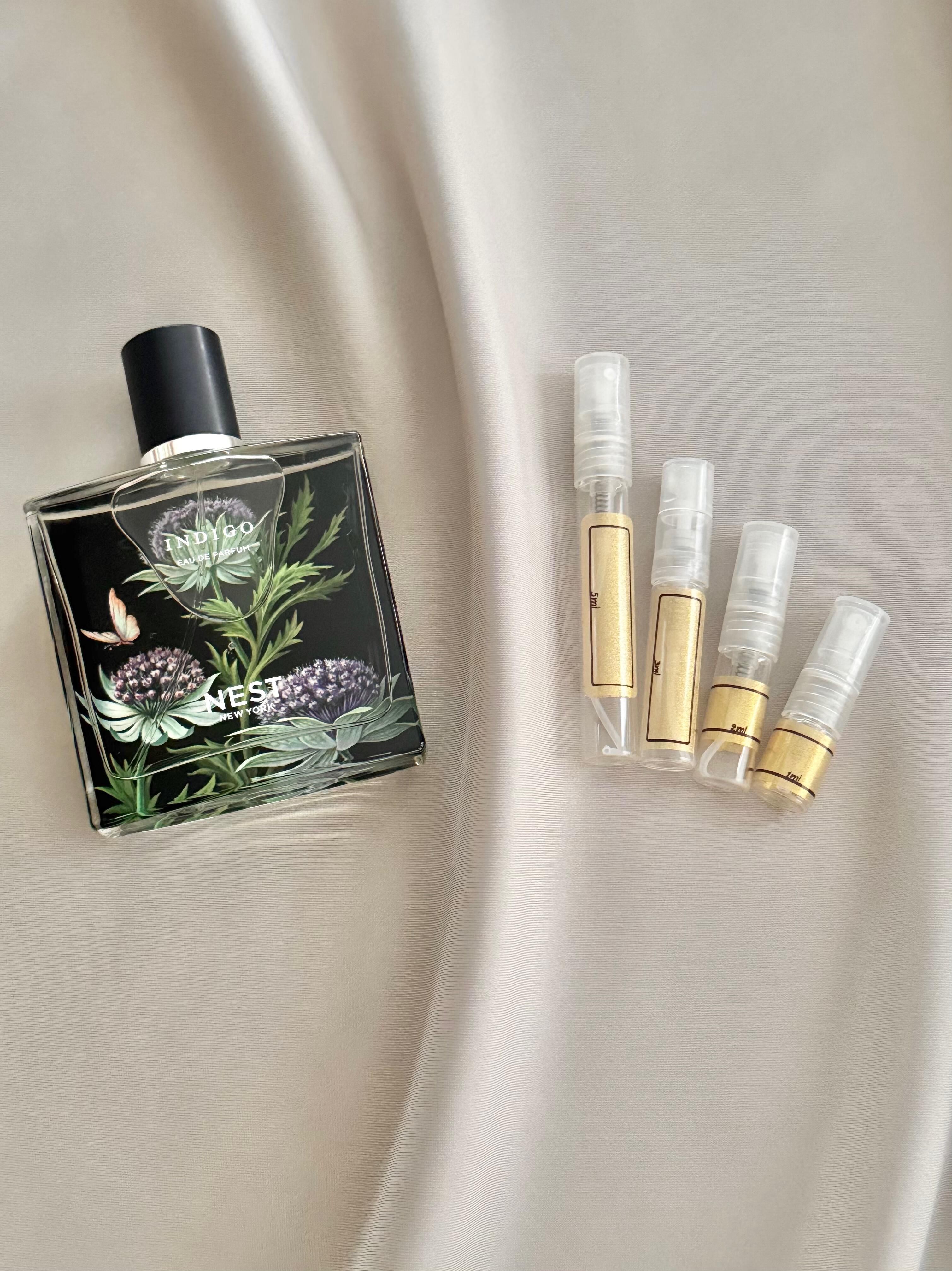 Nest New York Indigo and sample bottles