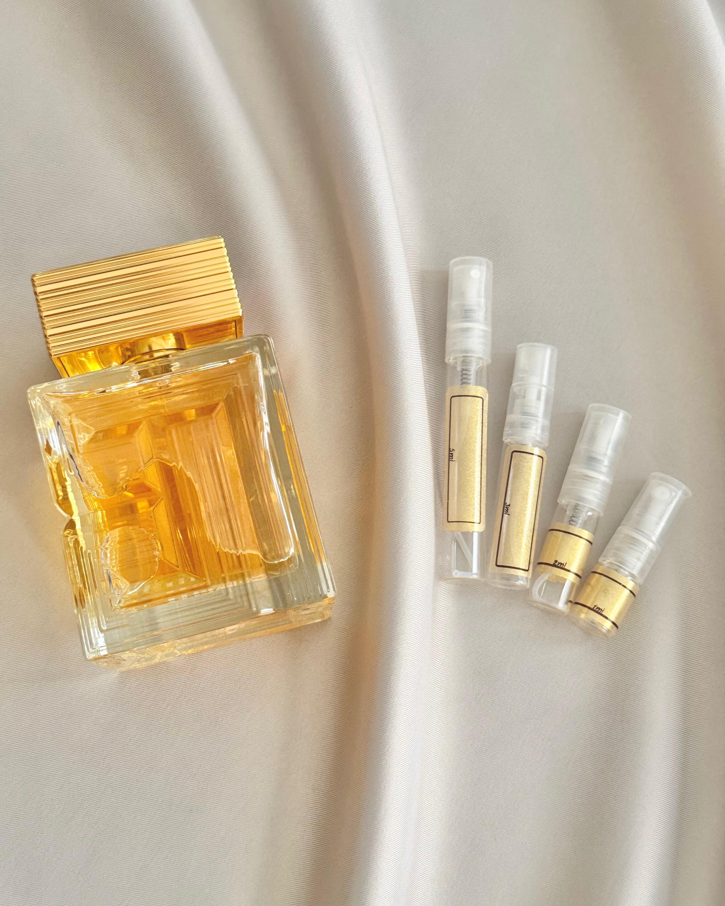 Balmain Paris Destin with sample bottles