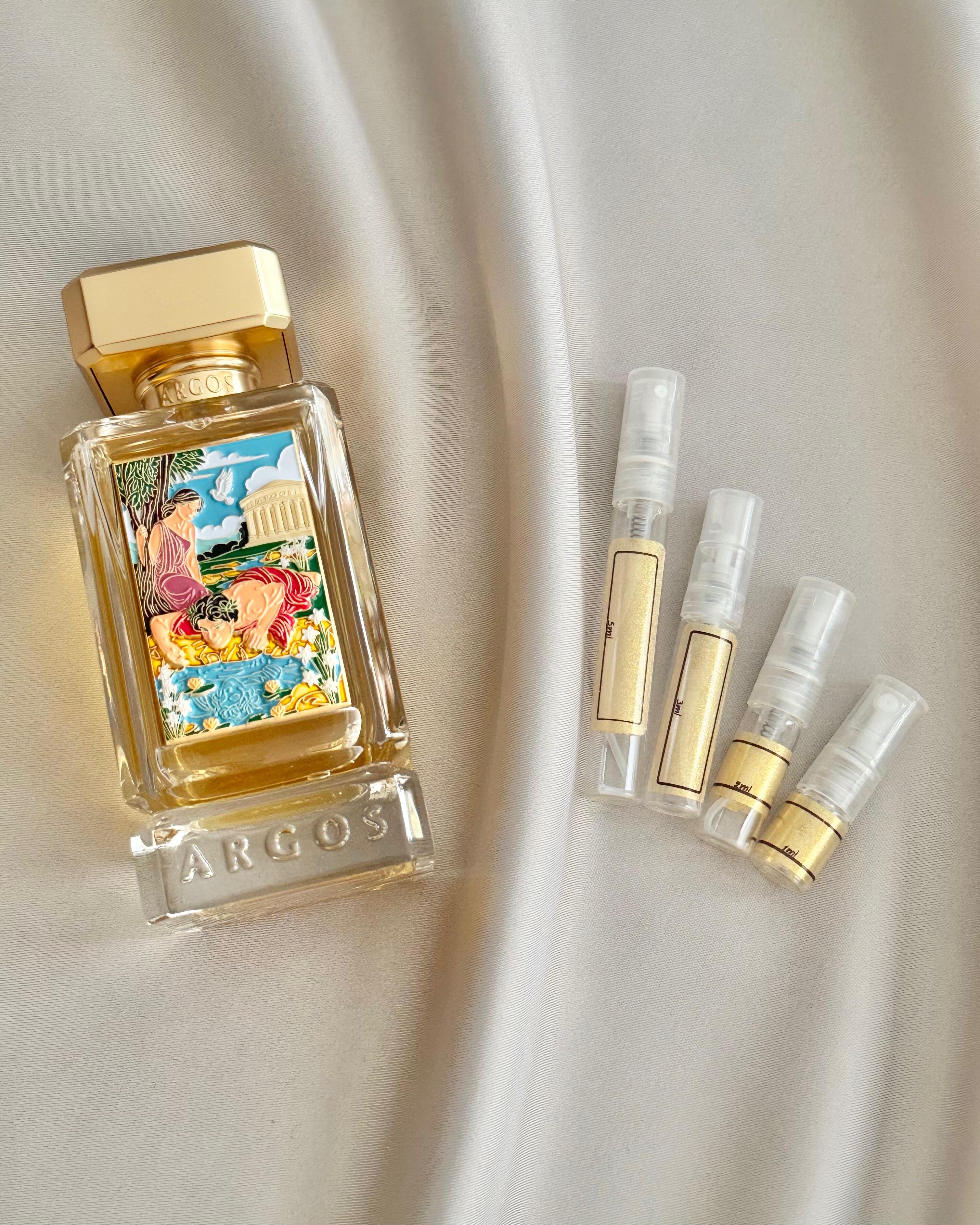 Argos Fragrance Narcissus Obsession in Bloom with sample bottles