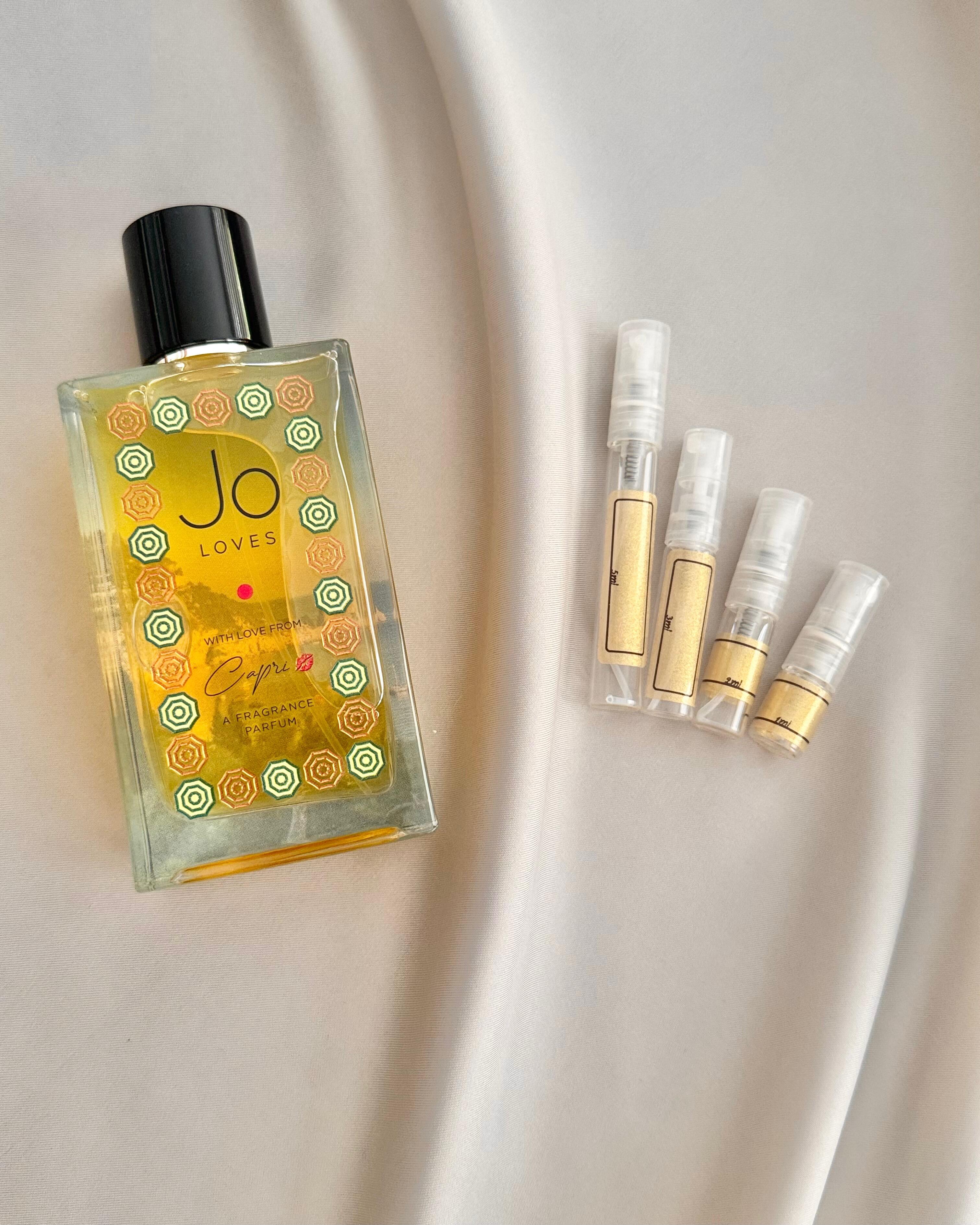 Jo Loves With Love from Capri with sample bottles