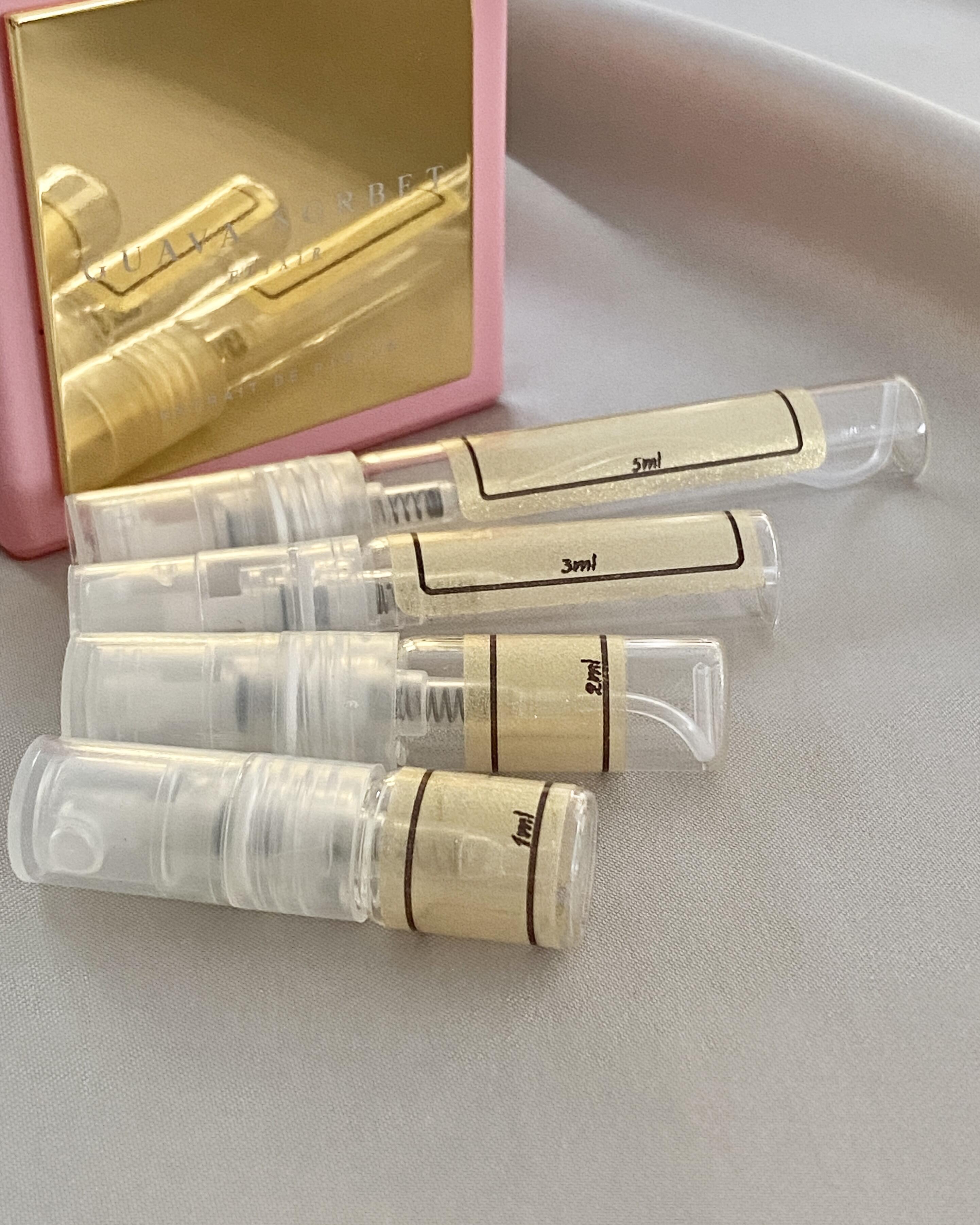 House of Brandt Guava Sorbet Elixir and sample bottles