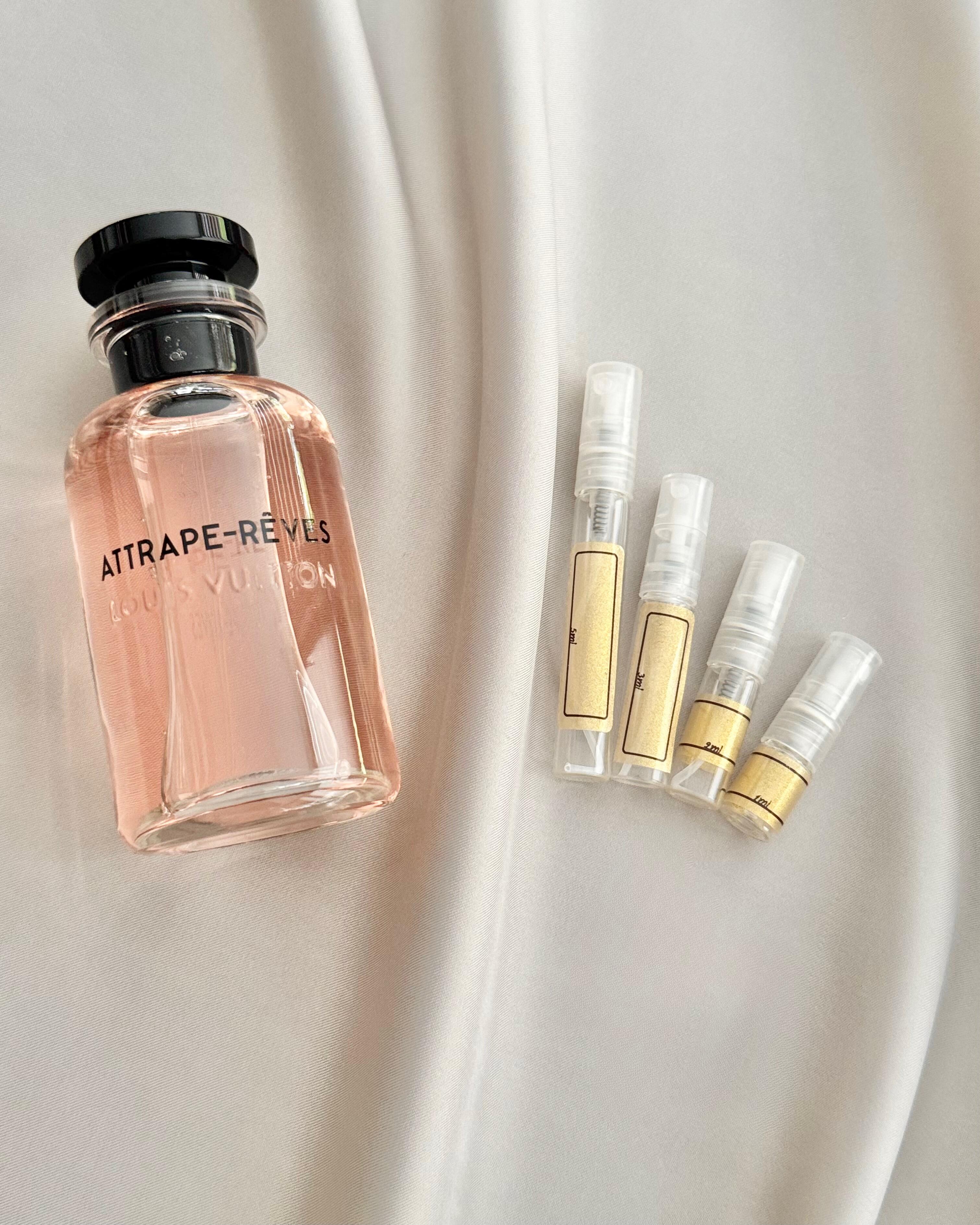 Louis Vuitton Attrape-Reves with sample bottles