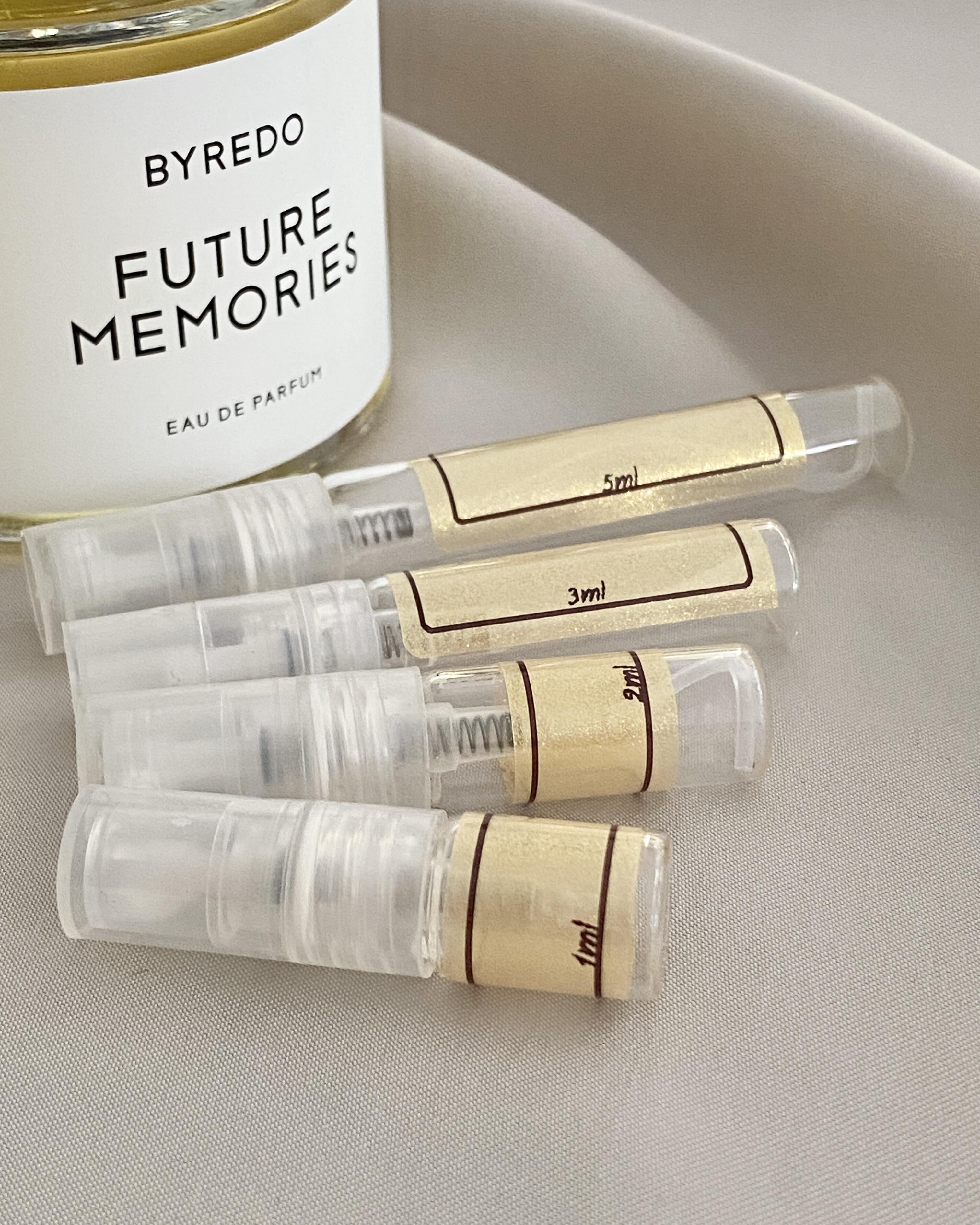 Byredo Future Memories and sample bottles