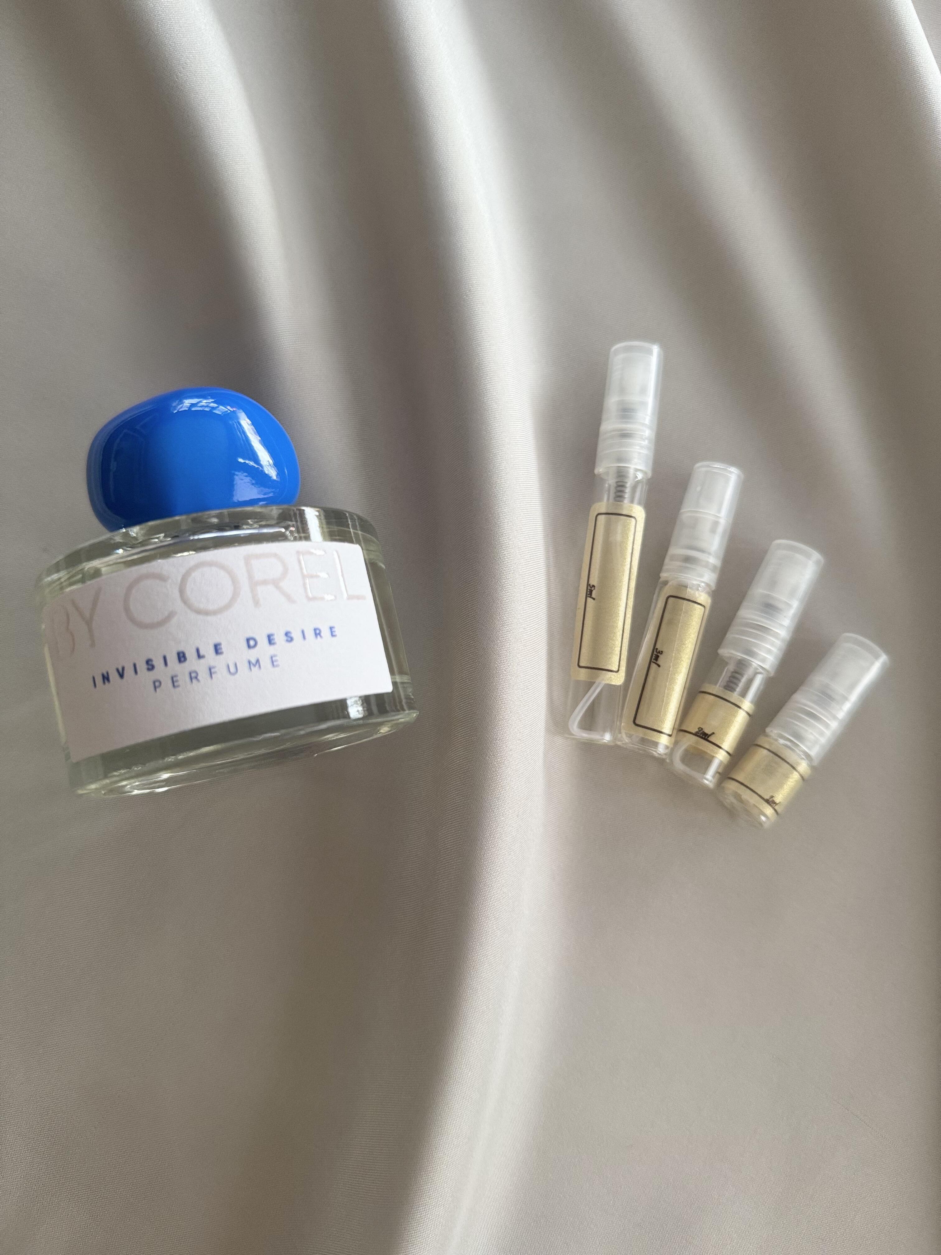 By Corel Invisible Desire with sample bottles