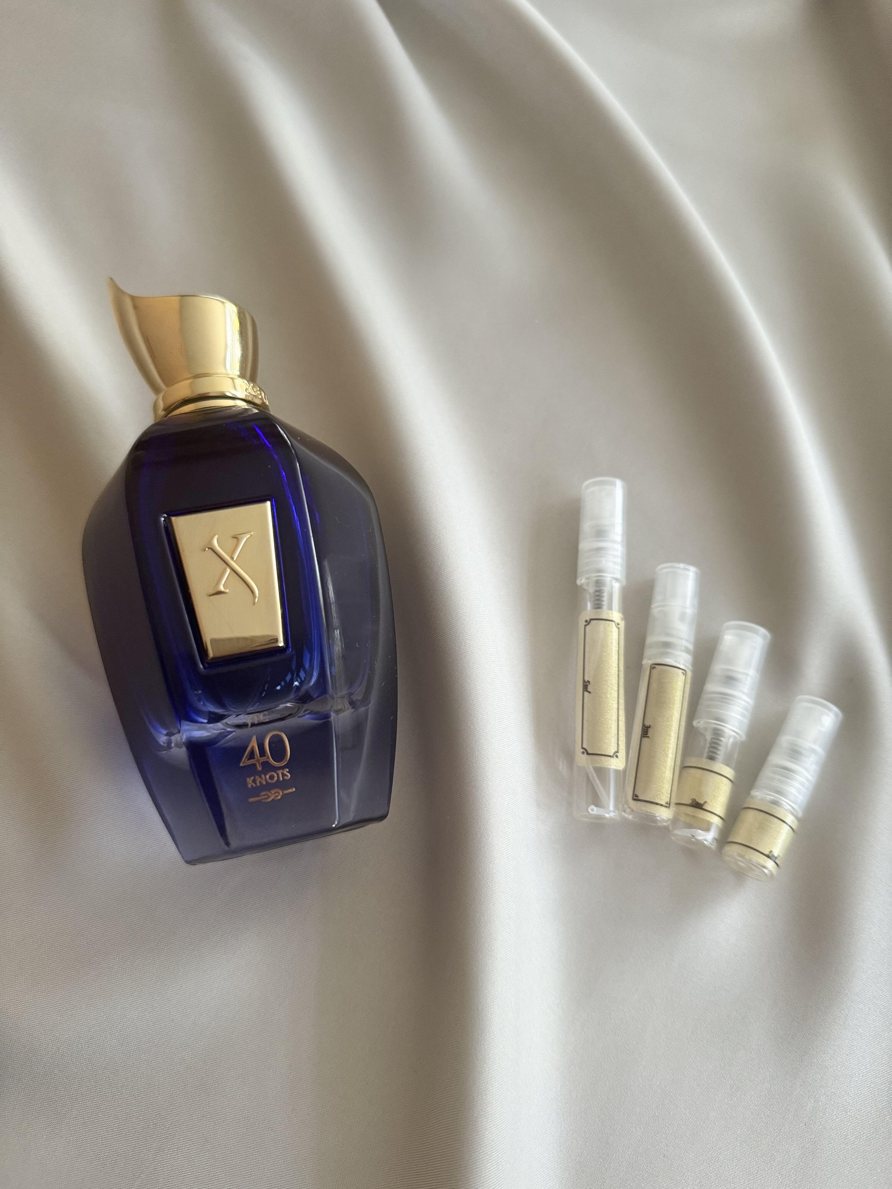 Xerjoff 40 Knots perfume with sample bottles