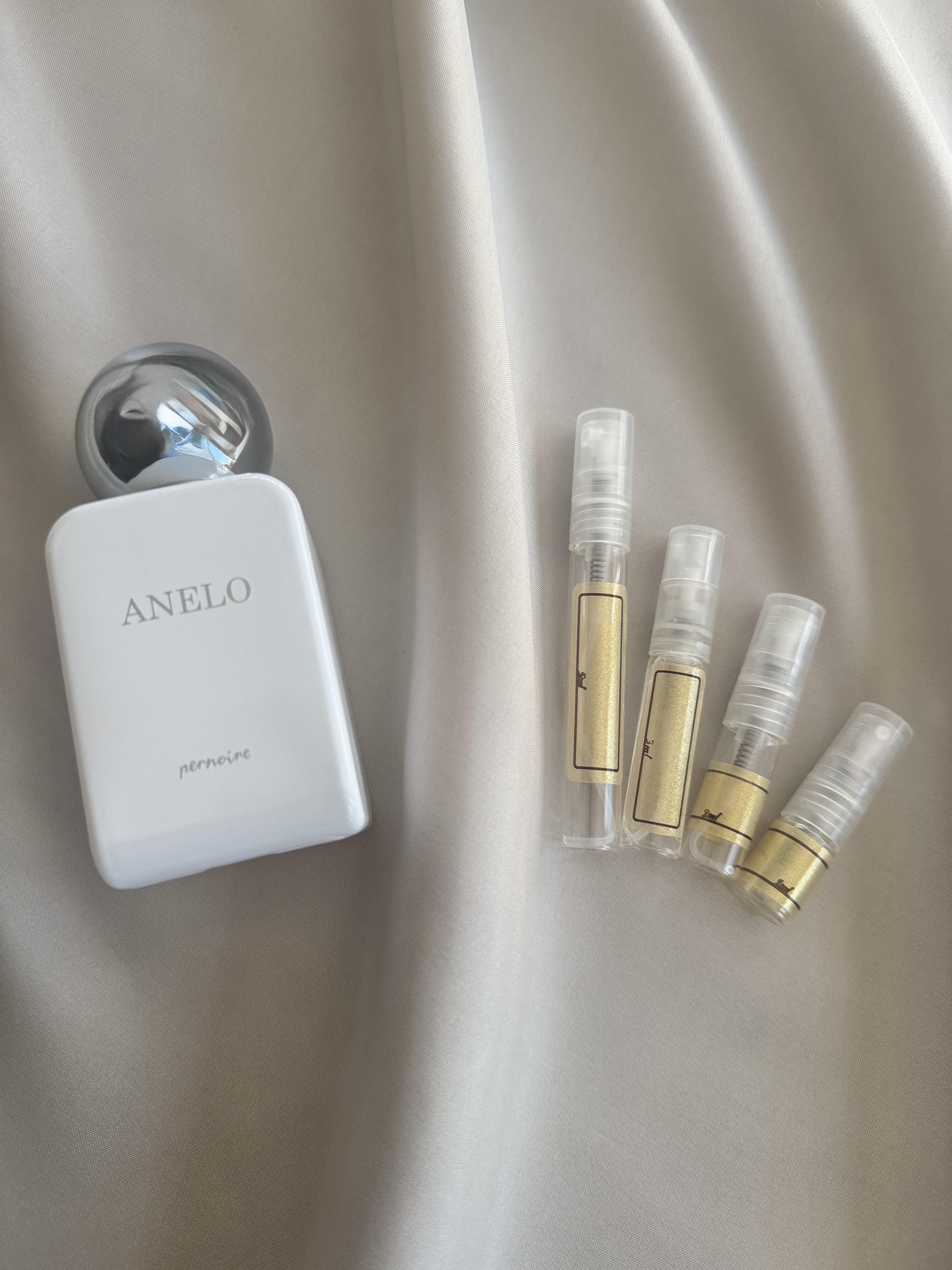 Pernoire Anelo with sample bottles